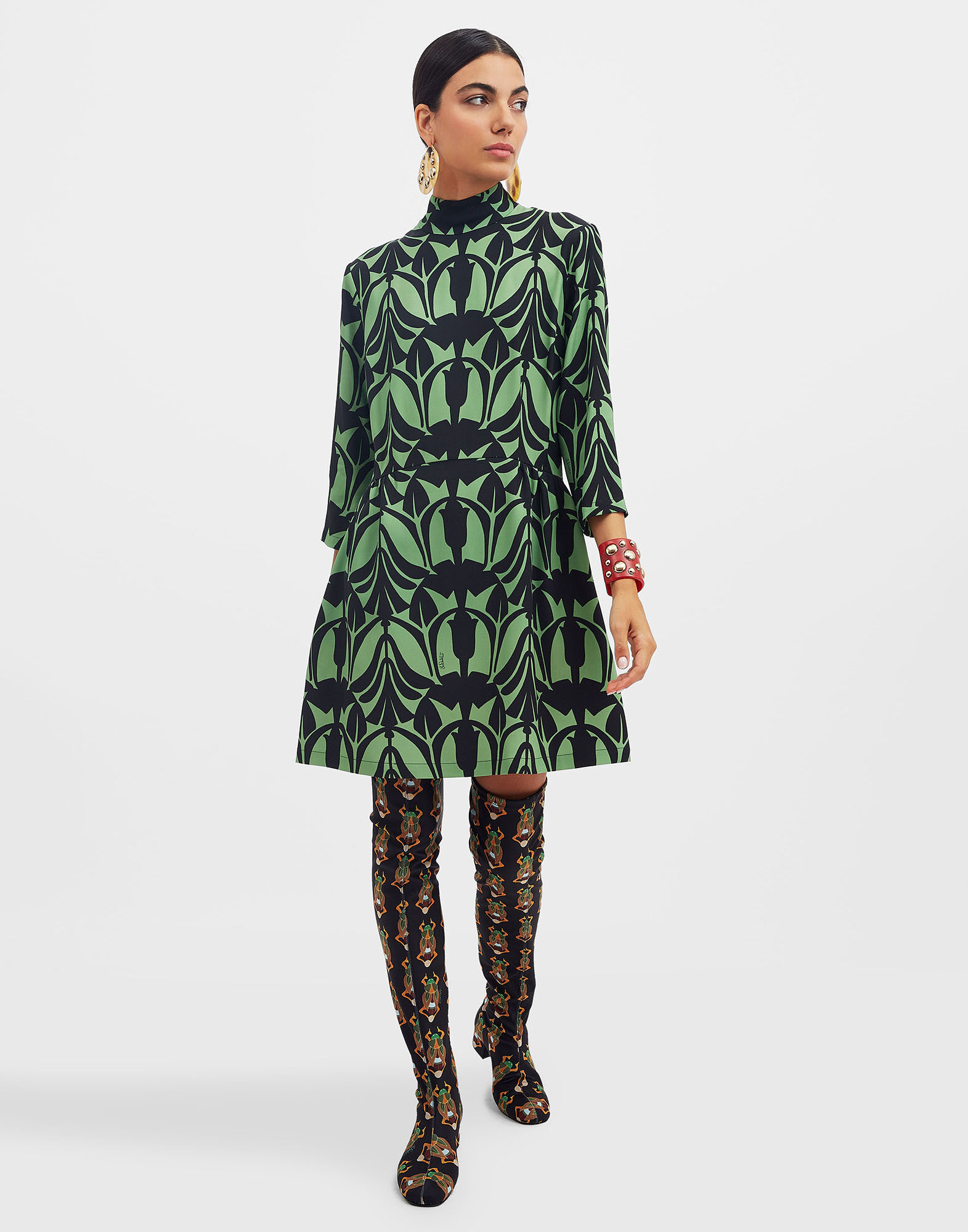 La DoubleJ Juliet Dress Papyrus Green DRE0432SAB001PAY01GR02