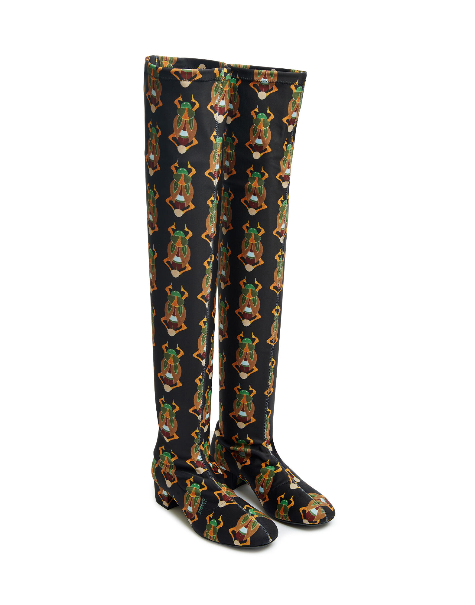 La DoubleJ Edie High Boots Scarab Black SHO0089LYC005SCA01BL01