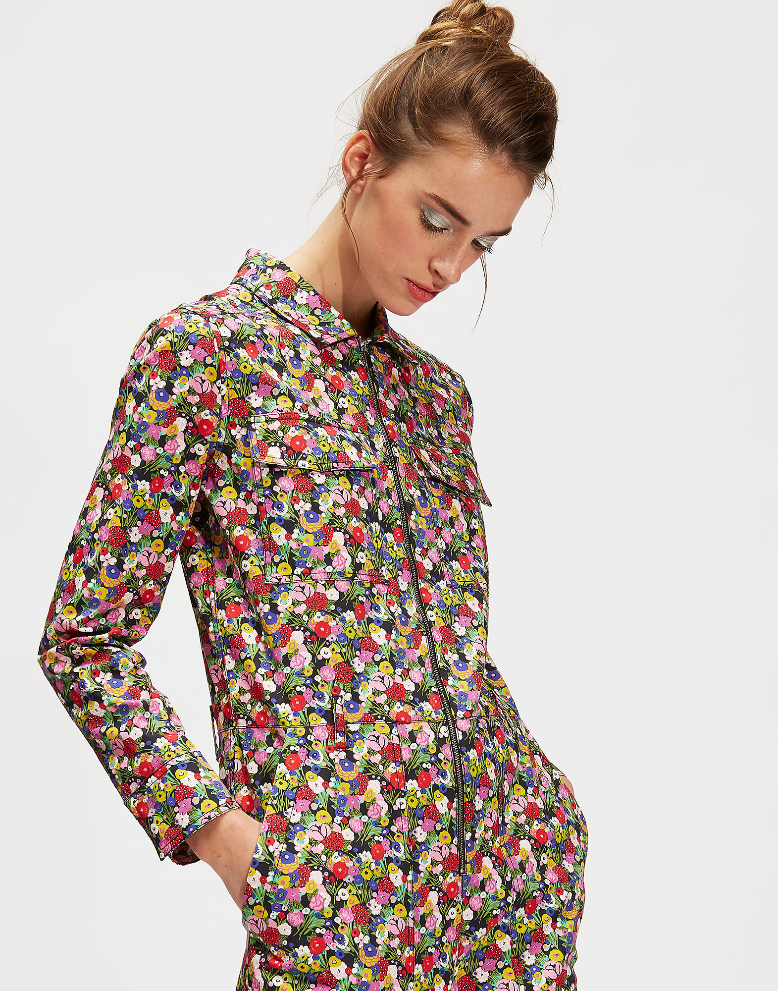 LaDoubleJ Farrah Fawcett Jumpsuit Granny DRE0124COT006GRA0001