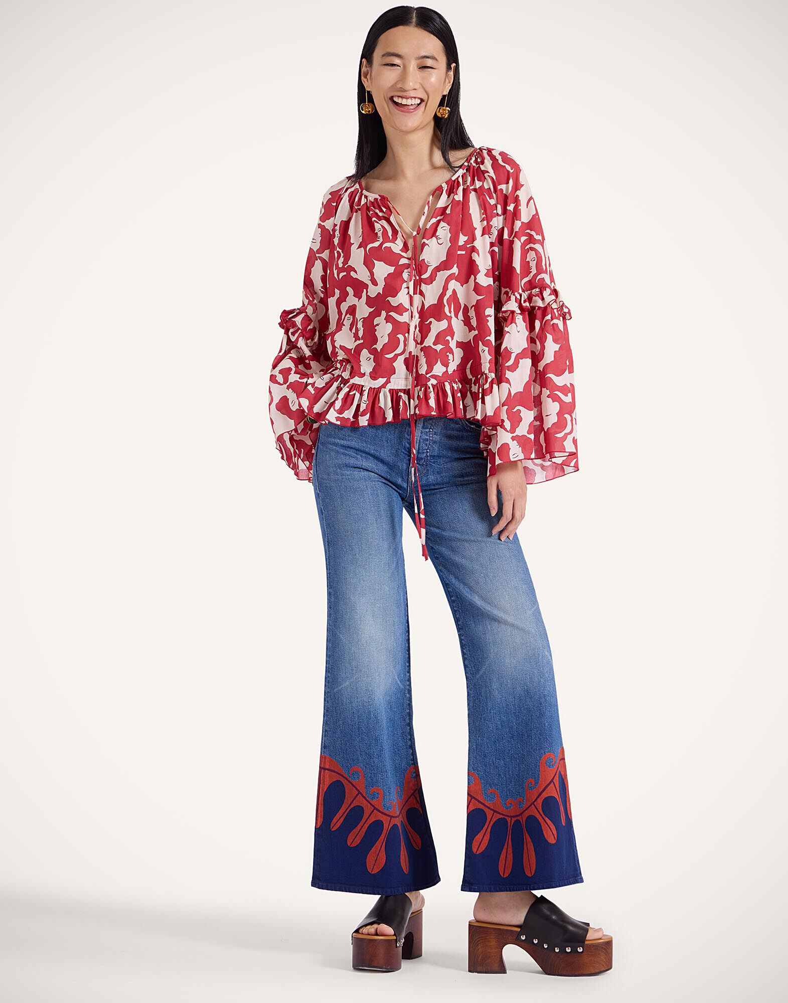 La DoubleJ The Tomcat Roller Jeans Deep In The Pacific Blue TRO0167DEN011PCF04BU03