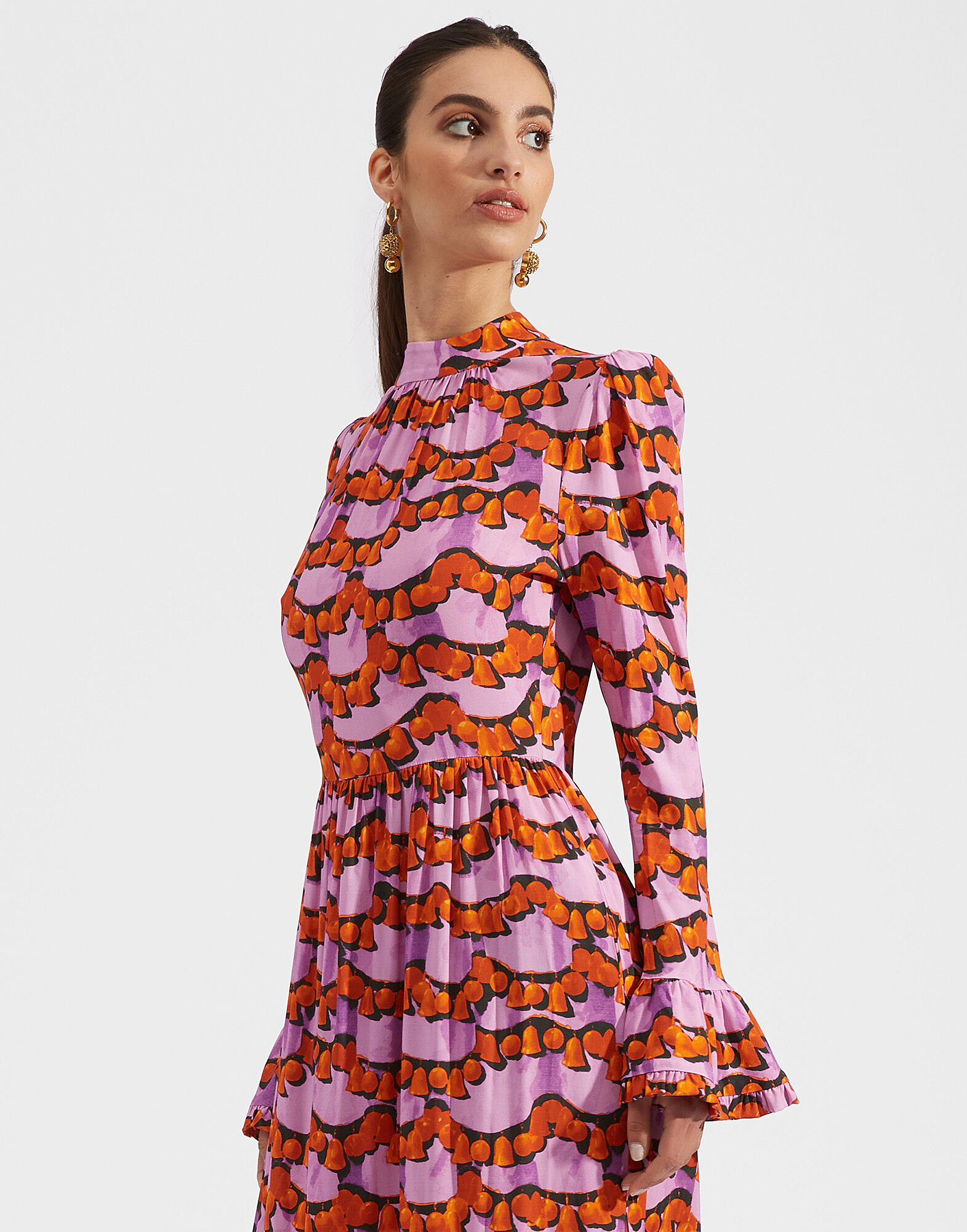 La DoubleJ Visconti Dress Liberace Ciclamino DRE0041VIS001LBR0002