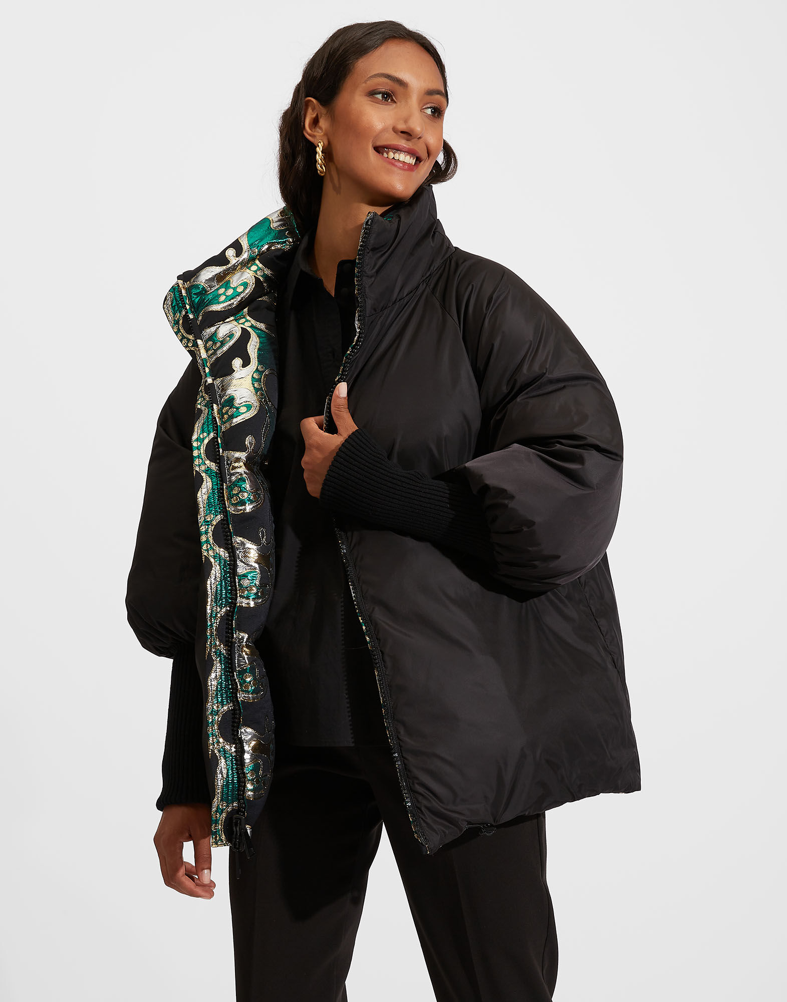 La DoubleJ Reversible St. Moritz Jacket Spritz Verde DOW0003JAC040SPR0001