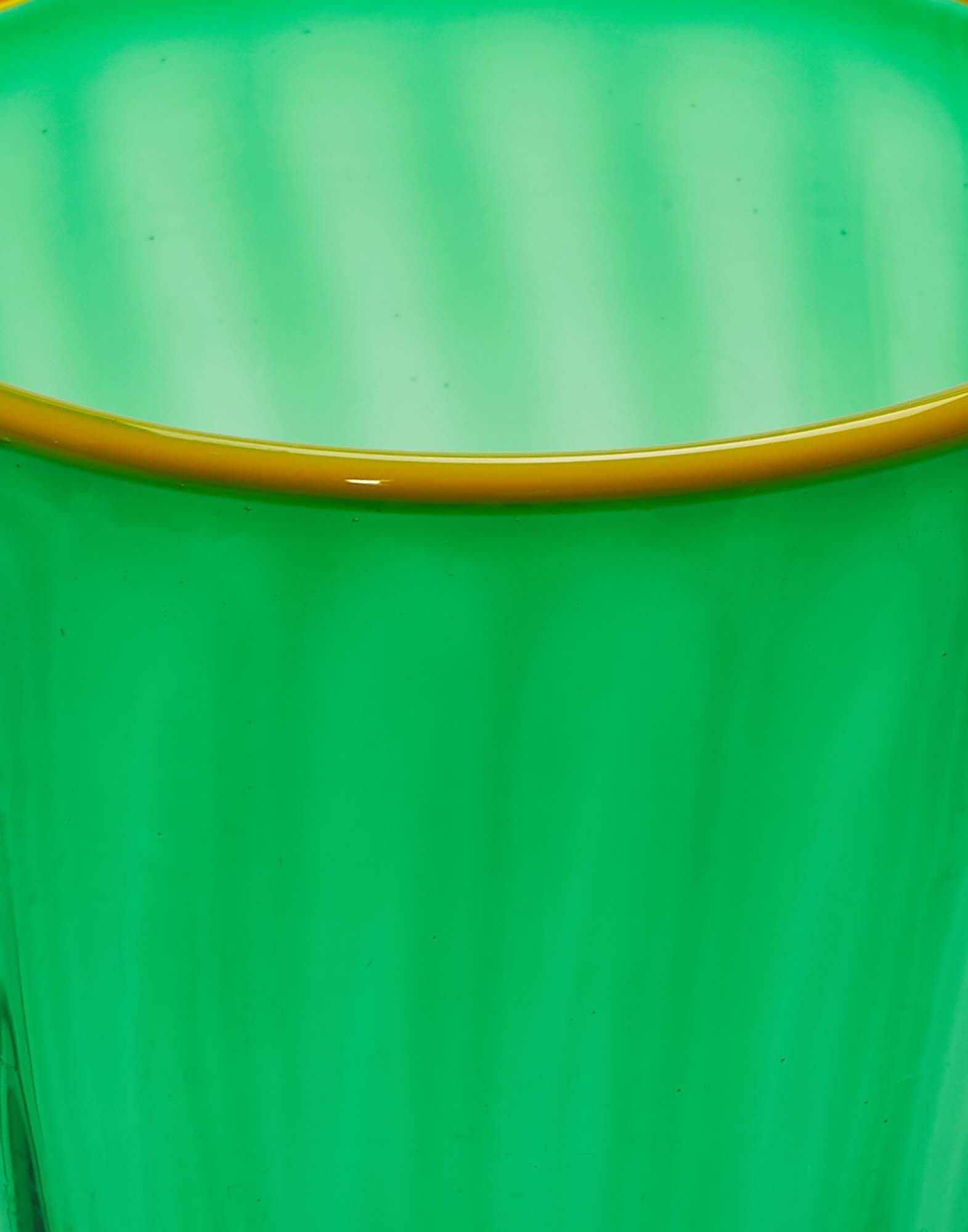 La DoubleJ Rainbow Glass Set of 2 Green GLA0014MUR001GRE0001