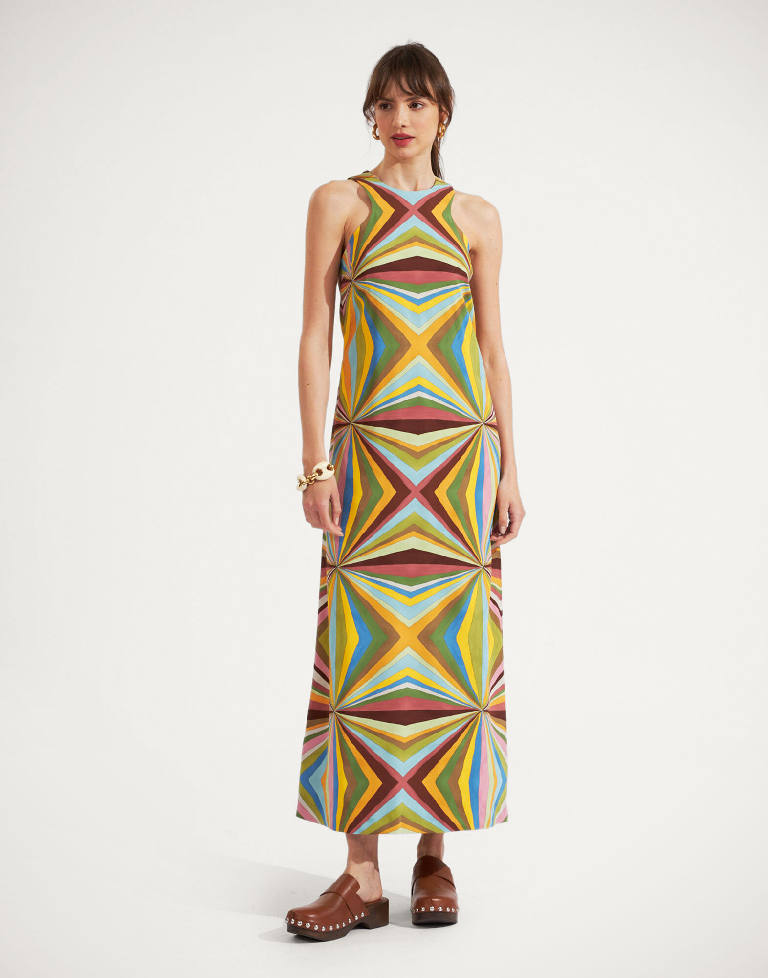 La DoubleJ Racer Dress Rainbow Plac&eacute;e DRE0344VIS011RNB01MU01