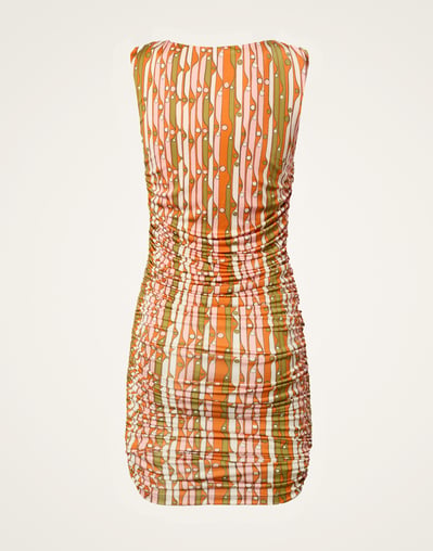 bandage dress orange Orange PrettyLittleThing V Neck Strappy Bandage Mini Dress