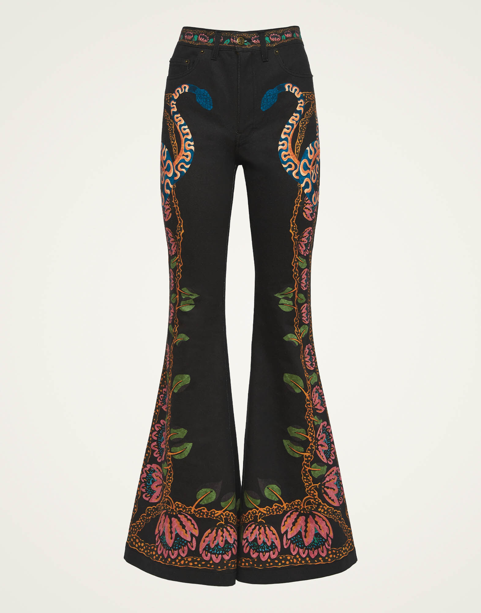 La DoubleJ Superflare Jeans Eve Black TRO0126DEN001EEC01BL01