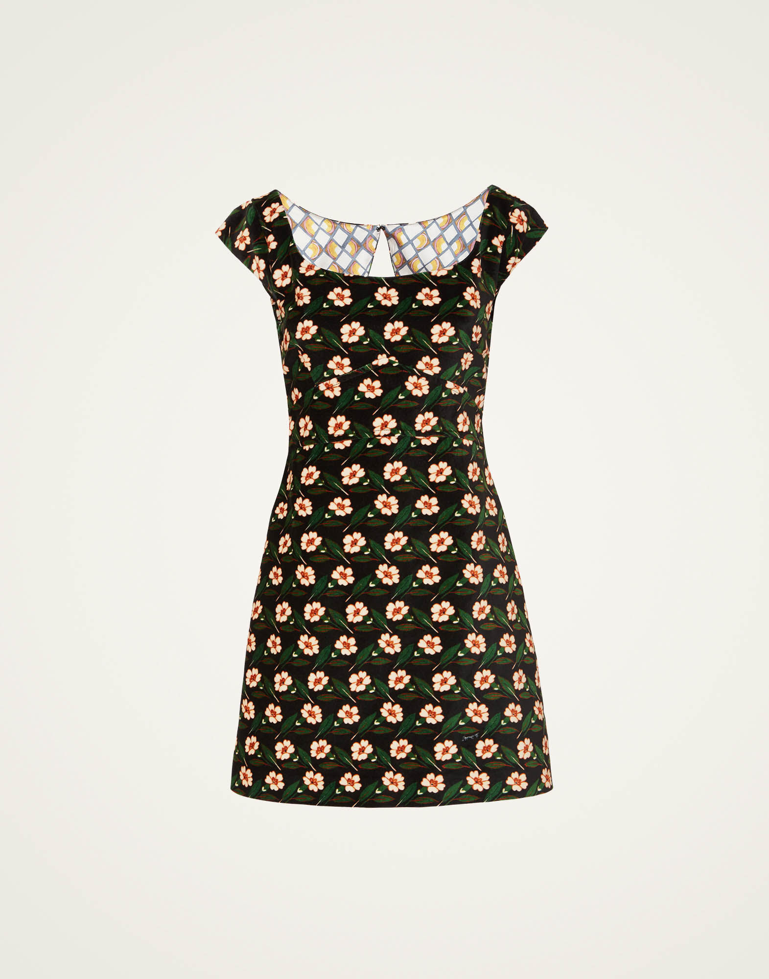 La DoubleJ Mini Arabesque Dress Mayfair Black DRE0833VEL001MAY01BL01