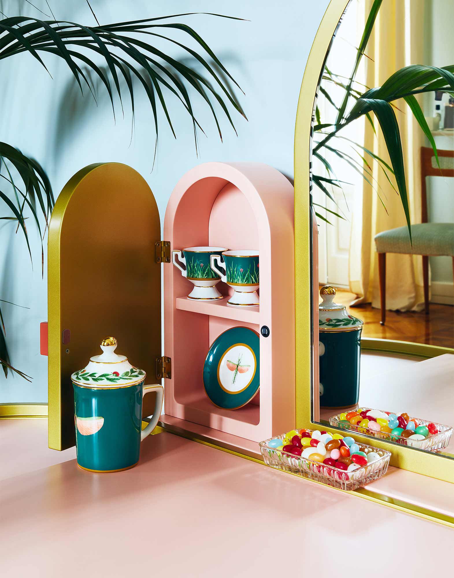 La DoubleJ Housewives Espresso Cup & Saucer Set of 2 Libellula DIS0007CER001LIB0003