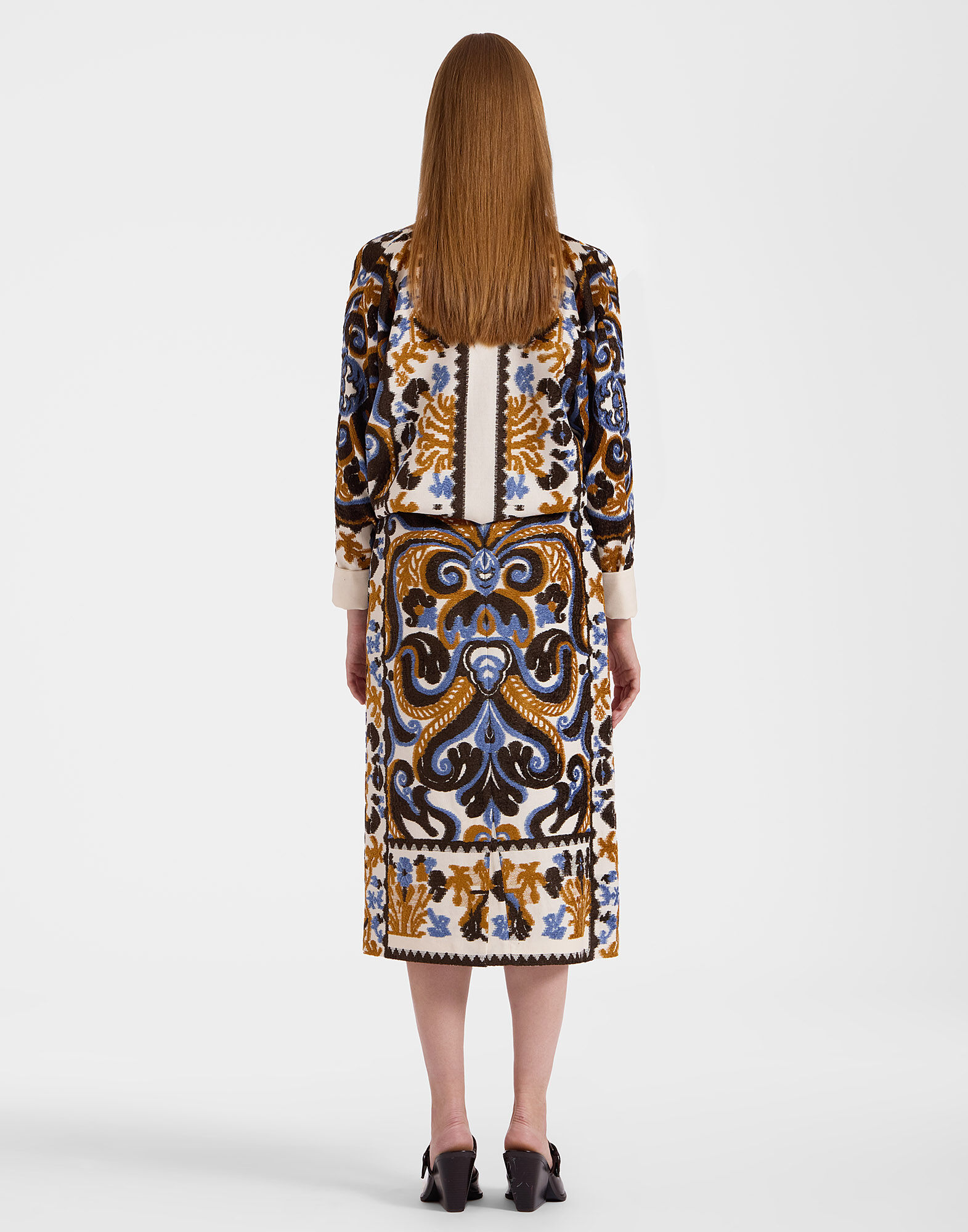 La DoubleJ Pencil Skirt Corsini Cream SKI0011JCQ091INI01WH03