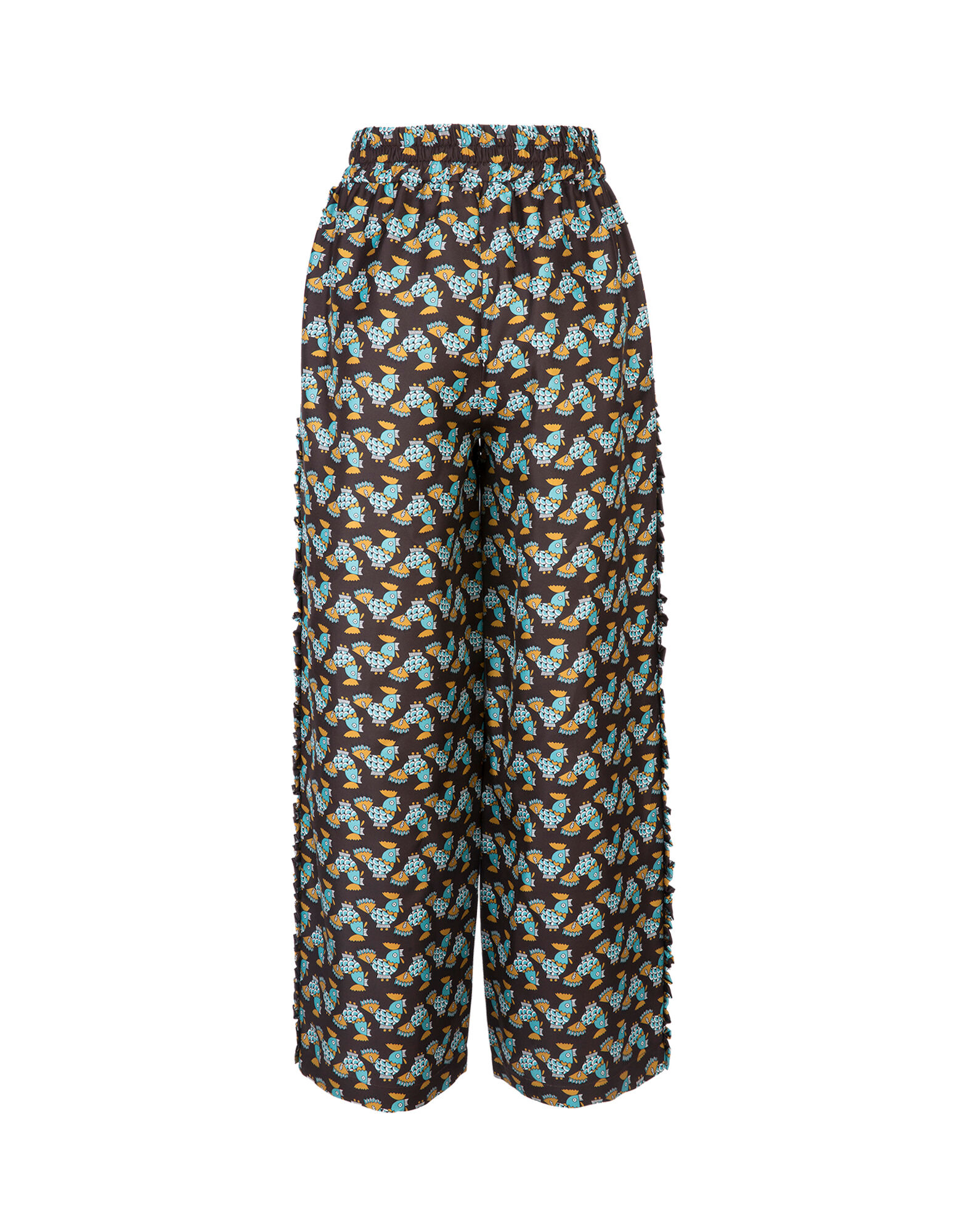 LaDoubleJ Ruffle Pants Choco Galletti TRO0002SIL001GAL0002