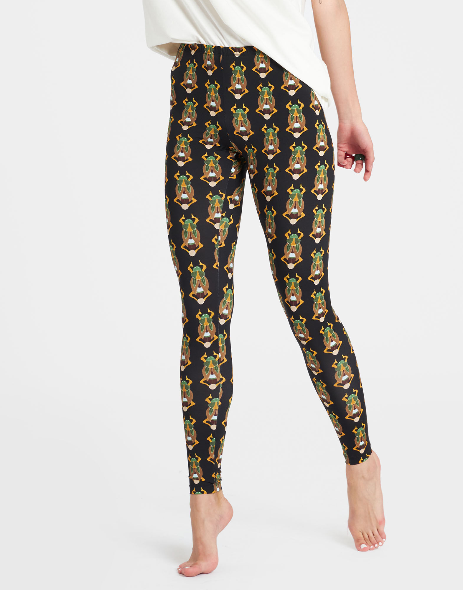 La DoubleJ Leggings Scarab Black TRO0013JER005SCA01BL01