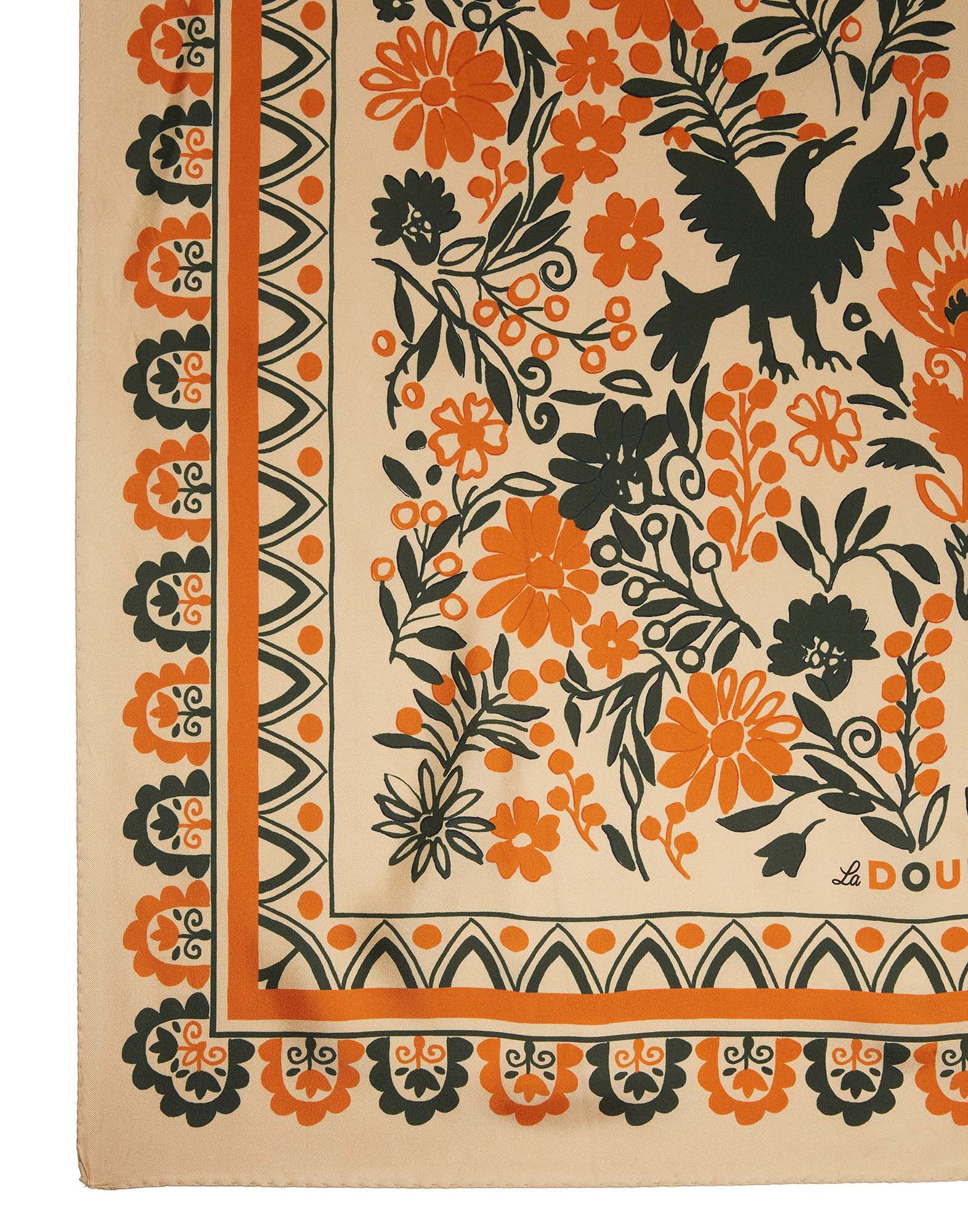 La DoubleJ Forest Foulard (90X90) Forest Square SCA0035SIL013FOR0004