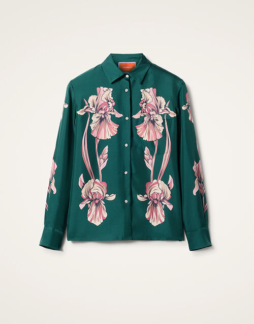La DoubleJ Boy Shirt Iris Placée Dark Green SHI0040SIL006IRS07GR03