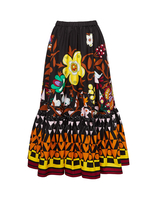 LaDoubleJ Sunset Skirt Plac&eacute;e Selva Nero SKI0056COT015SLV0001