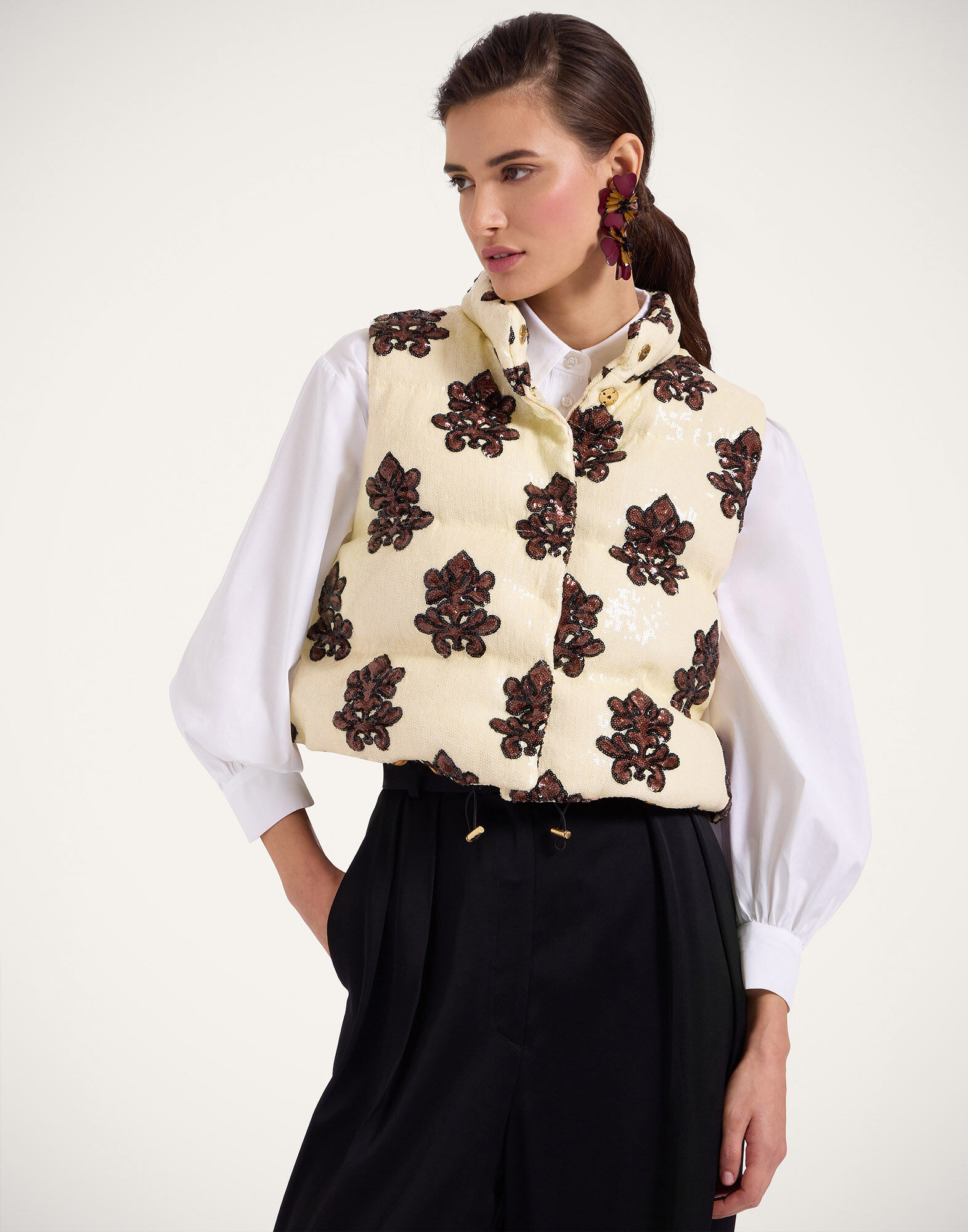 La DoubleJ Bonbon Puffer Vest Herald Pink DOW0012PAI006HRL04PI01