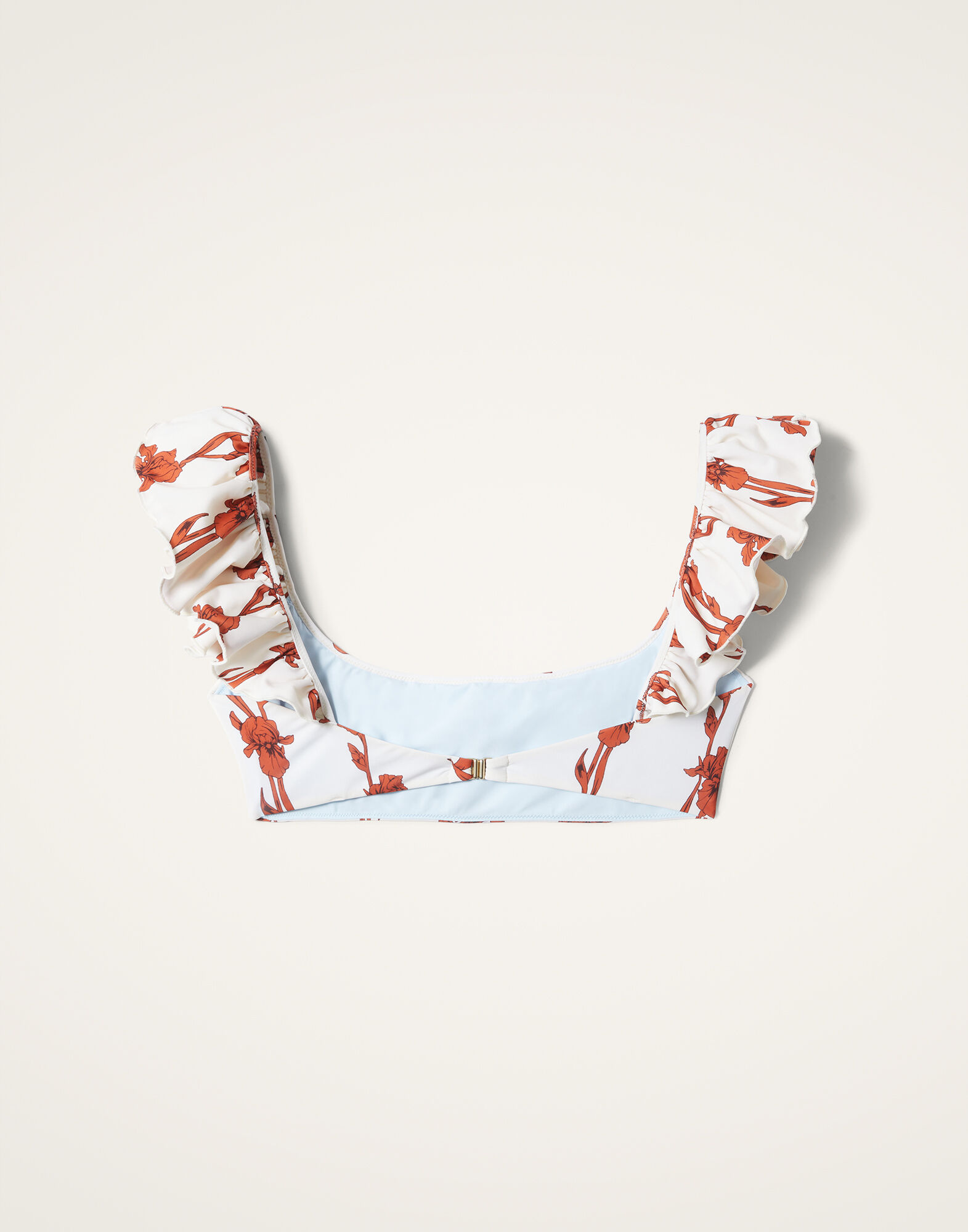 La DoubleJ Ruffle Bikini Top Mini Iris Dark Orange SWI0022LYC001IRS03OR03