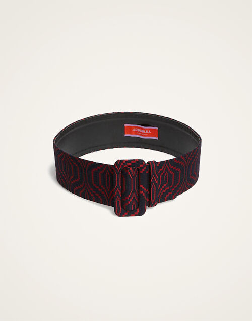 La DoubleJ Medium Belt Pixel Blue BEL0007JCQ098PIX01BU03