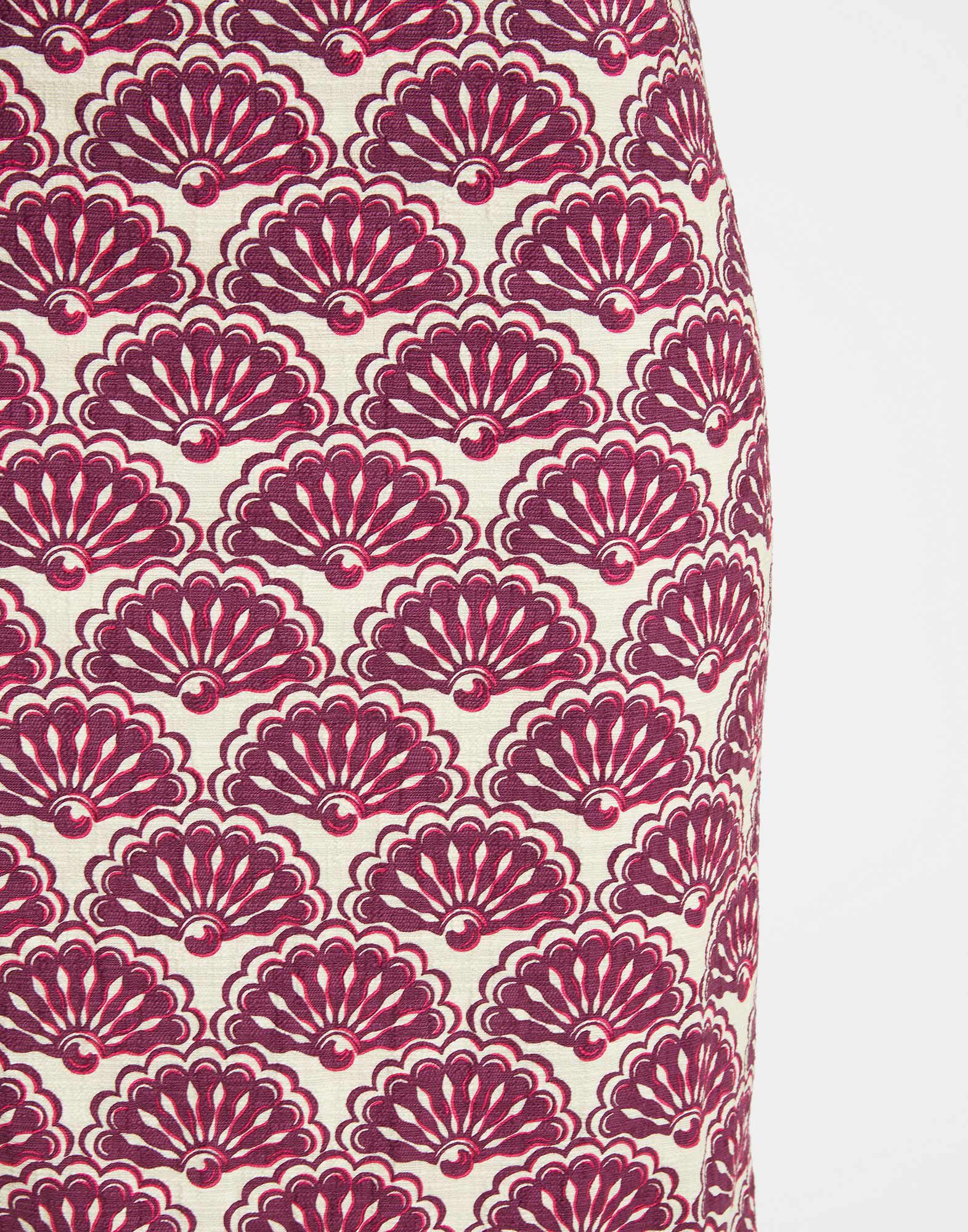 La DoubleJ Pencil Skirt Fans Purple SKI0011COT005FAN01PU01