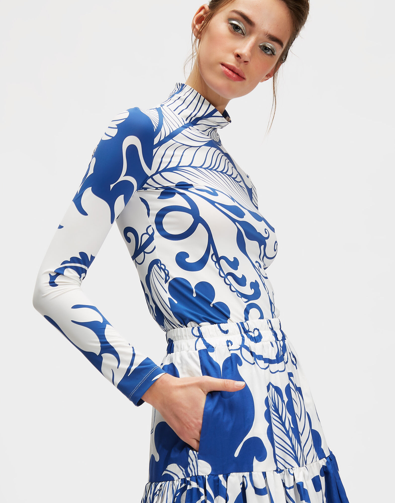 LaDoubleJ Turtleneck Marea Blu SHI0030JER005MRE0002