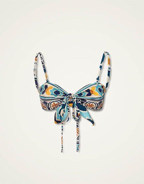 La DoubleJ 3-Way Bandeau Top Casareale Small Placèe Cream SWI0021LYC001REA02WH03