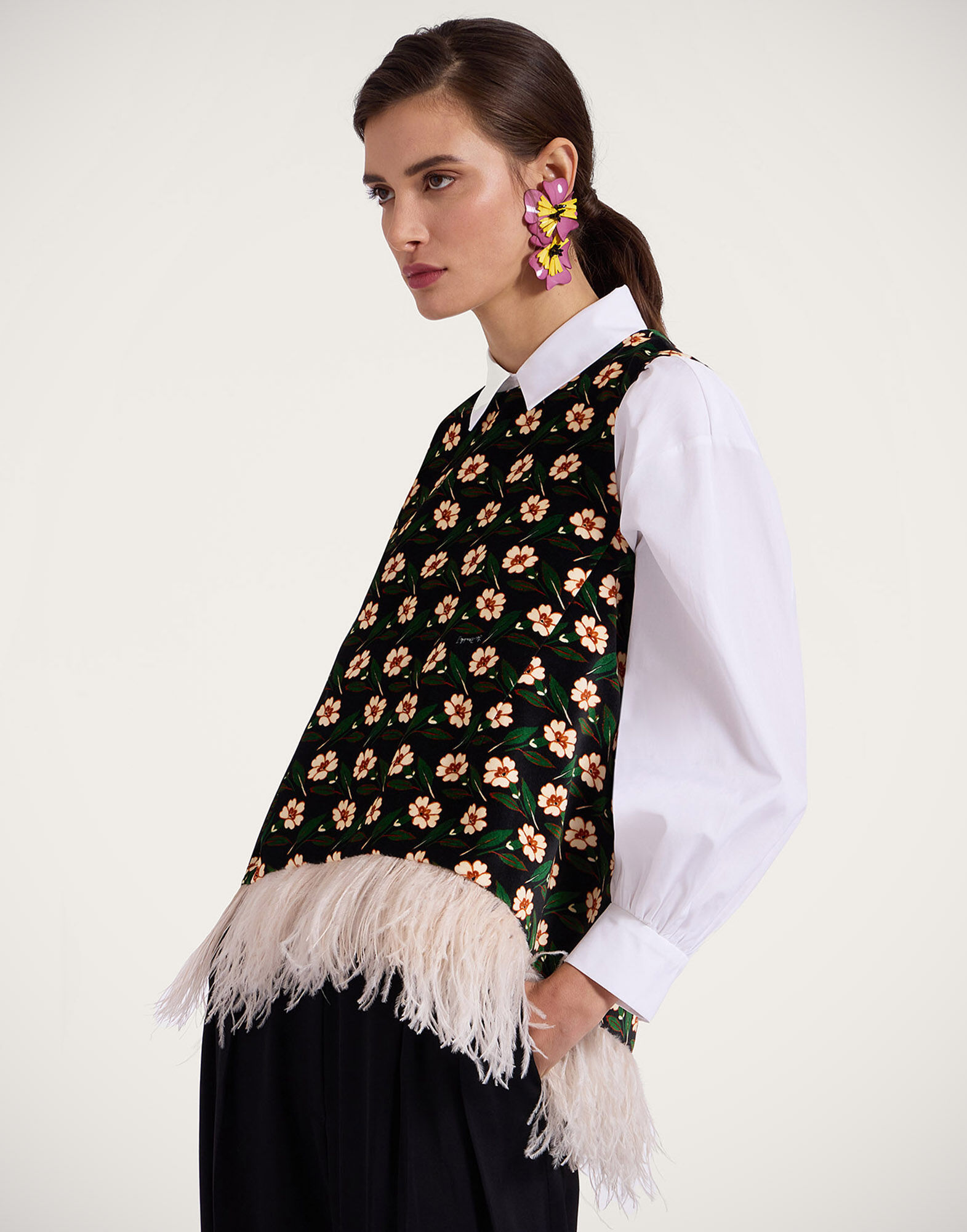 La DoubleJ La Scala Top Mayfair Black TOP0013VEL001MAY01BL01