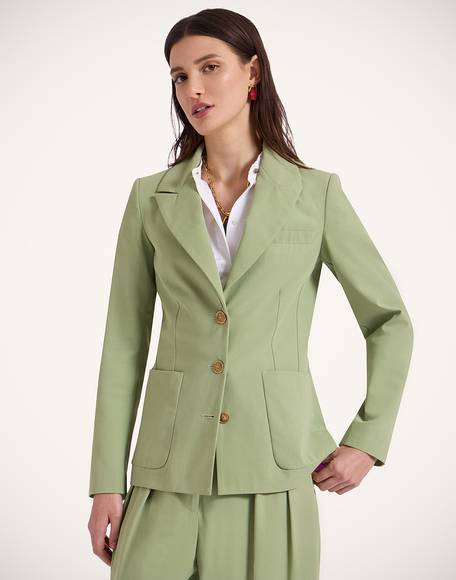 La DoubleJ 24/7 Jacket Solid Green JAC0048COT070SOLIDGR06