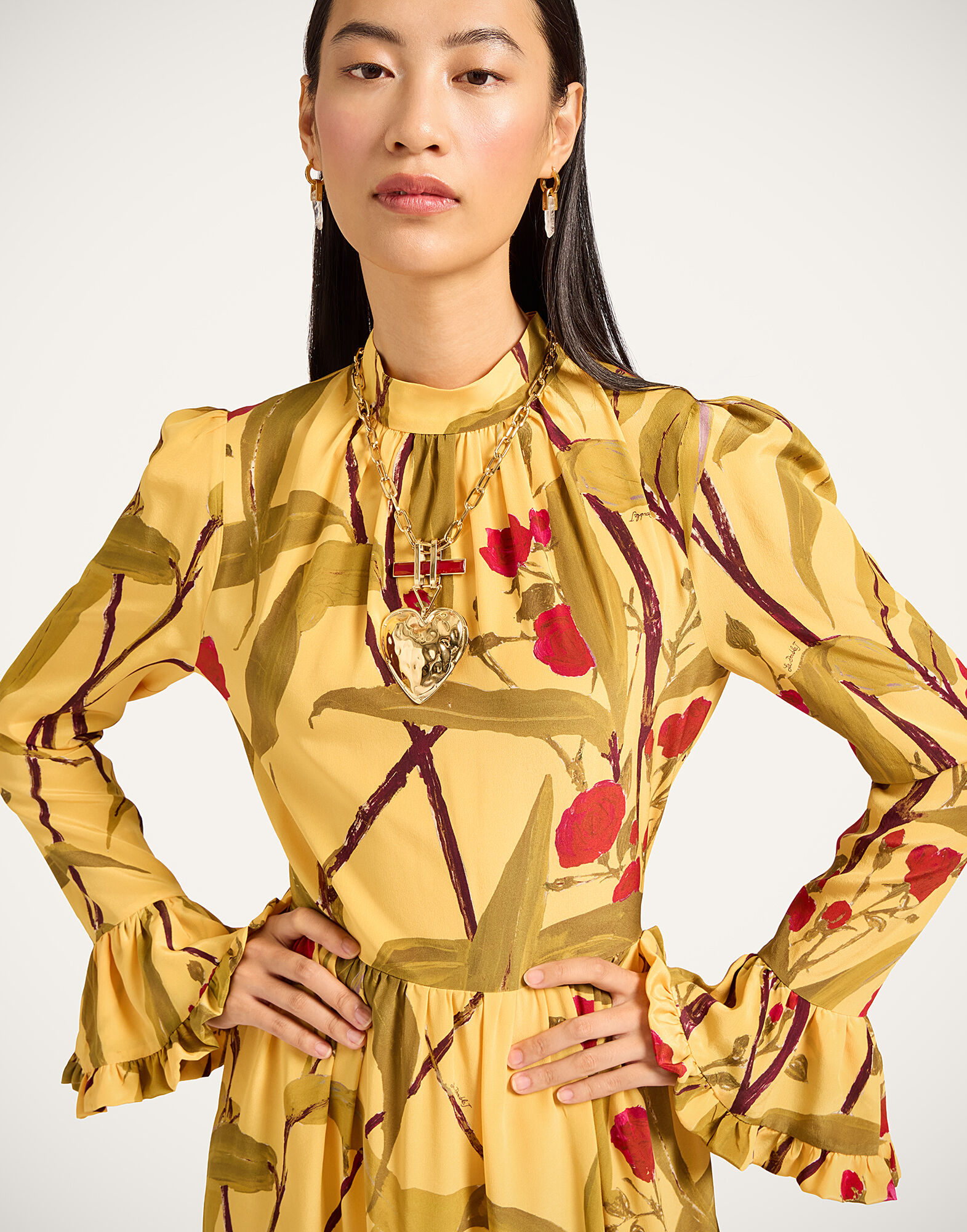 La DoubleJ Visconti Dress Bamboo Yellow DRE0041CRE001BMB01YE02