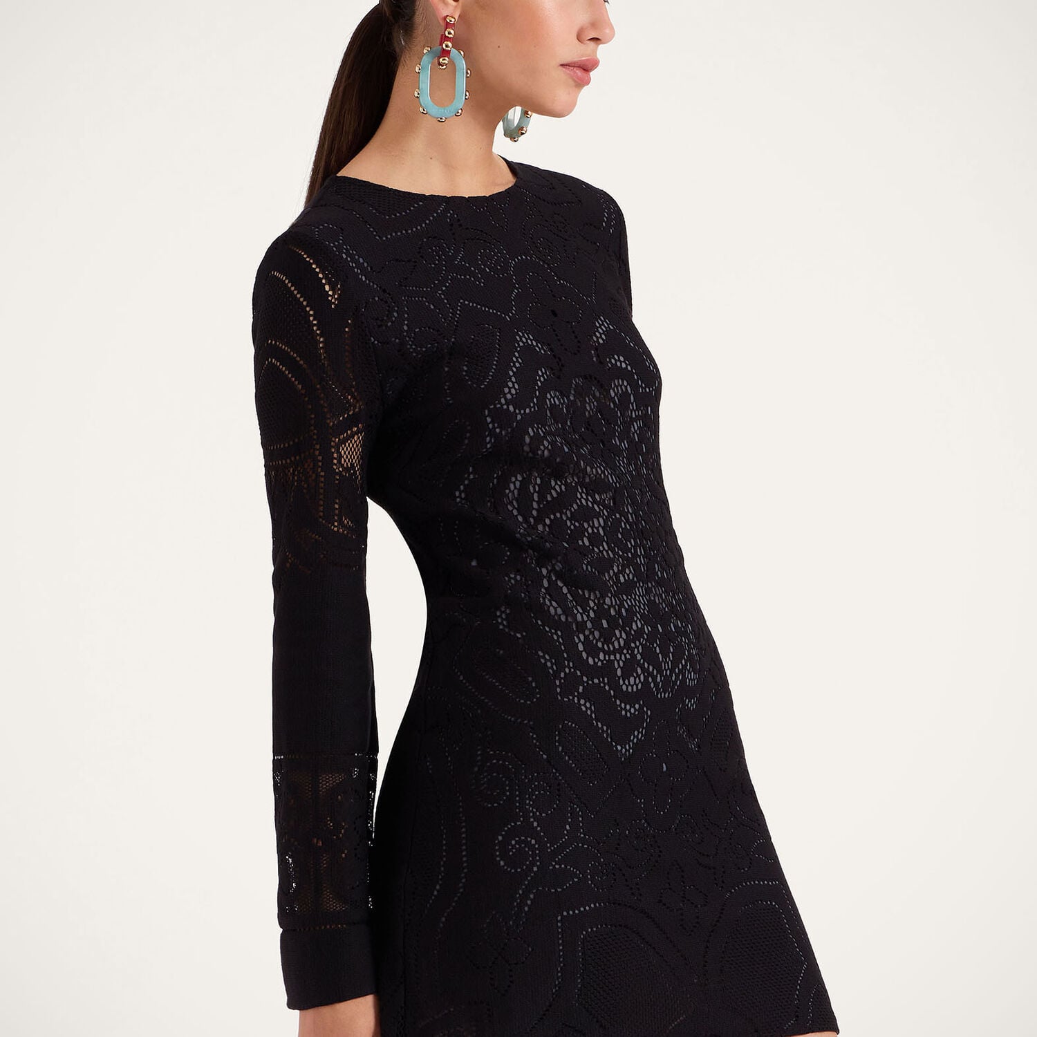 La Double J Lacey Mini Supreme Swing Dress