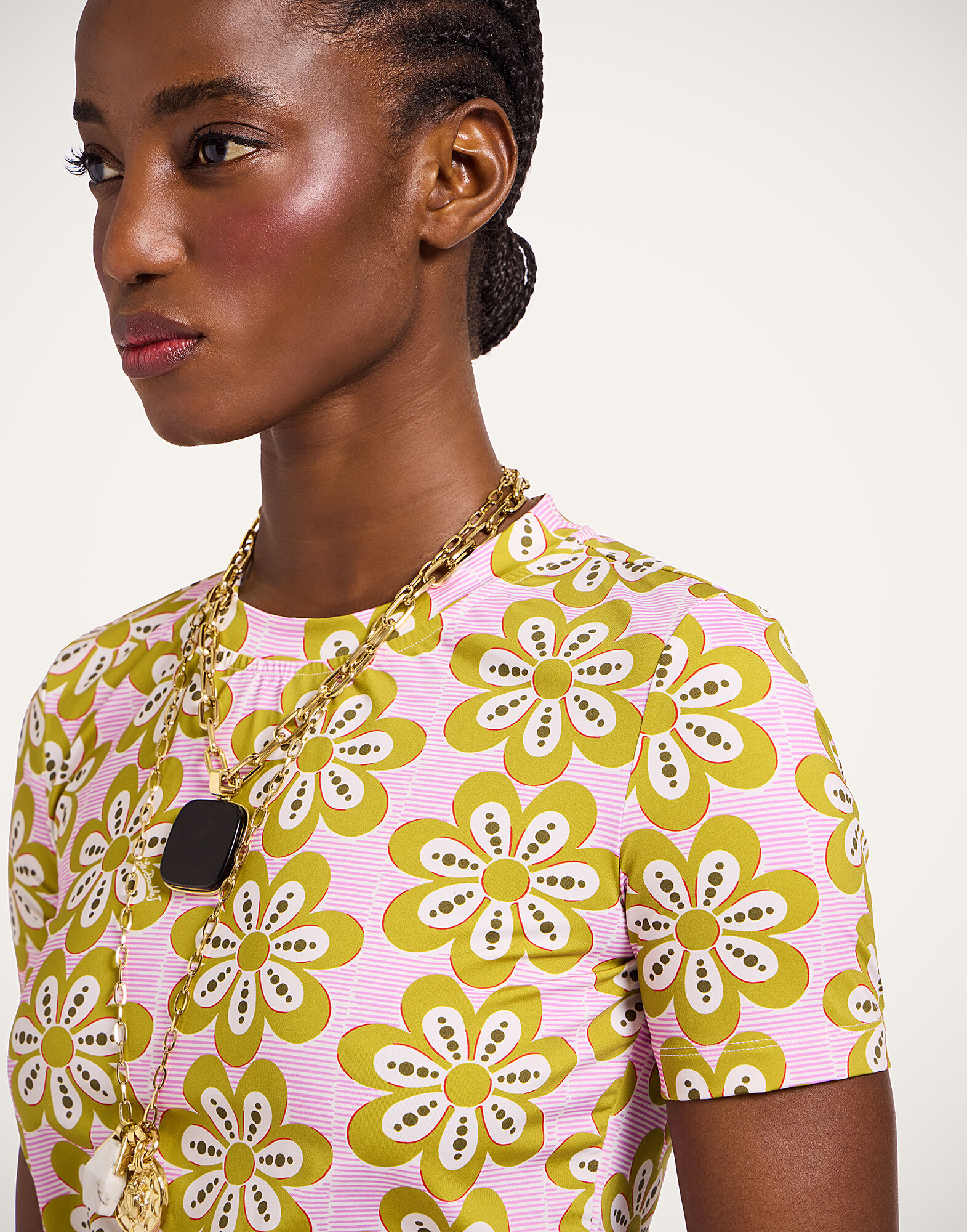 La DoubleJ Jazzercize T-Shirt Caper Pink TSH0010JER005CEP01PI01