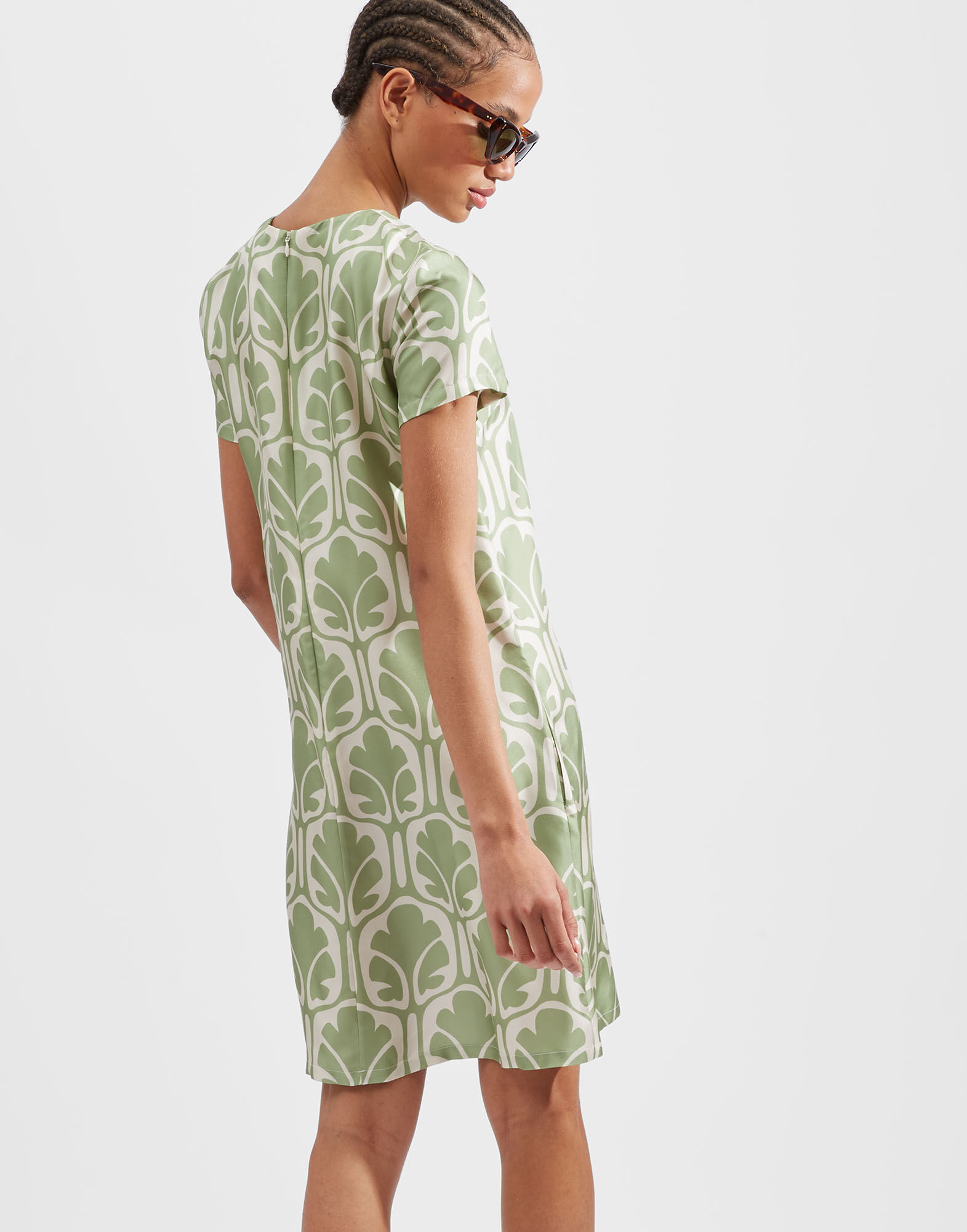 La DoubleJ Mini Swing Dress Grove DRE0159SIL001GRV01GR05