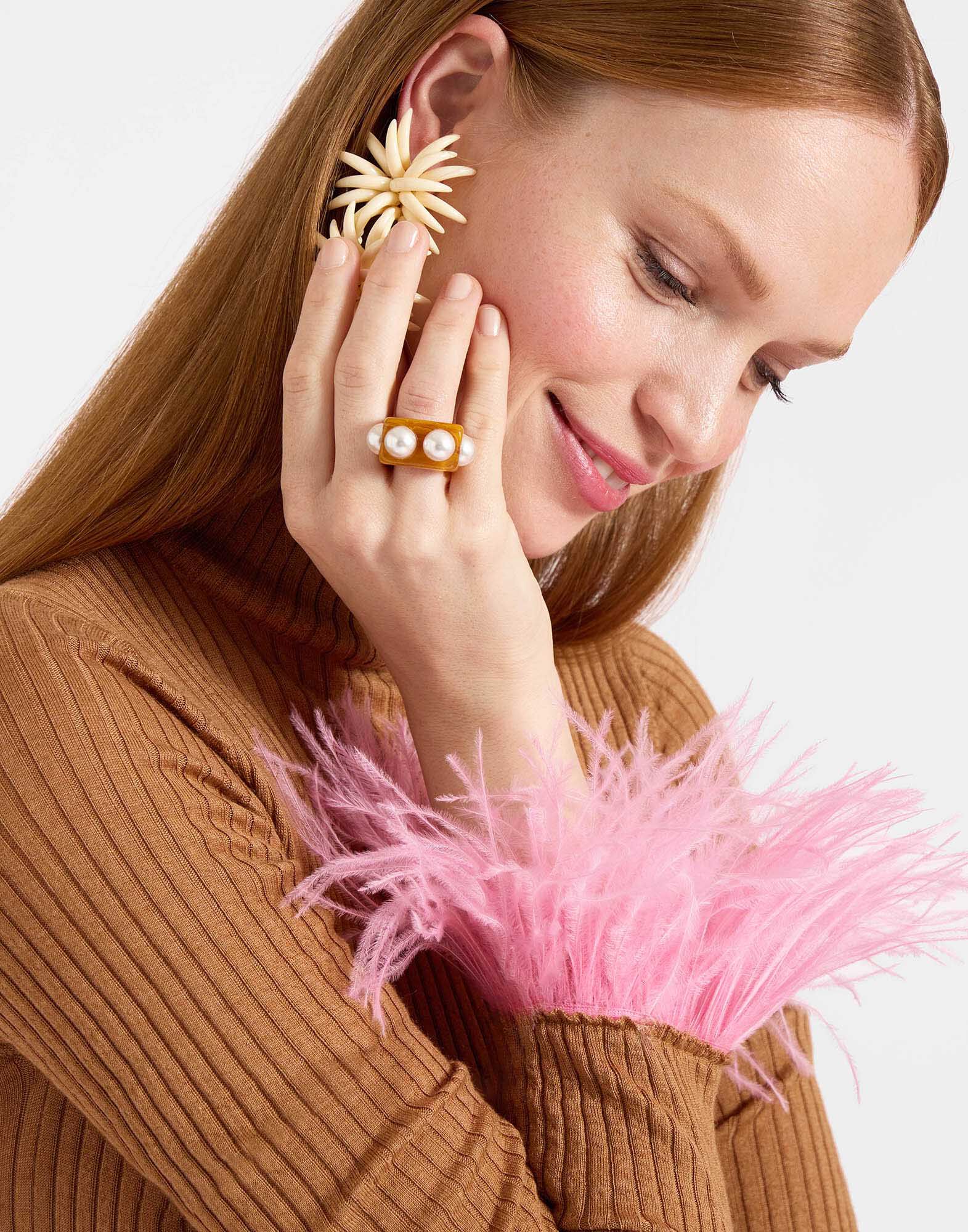 La DoubleJ Nefertiti Ring Solid Rust RIN0007POL007SOLIDOR04