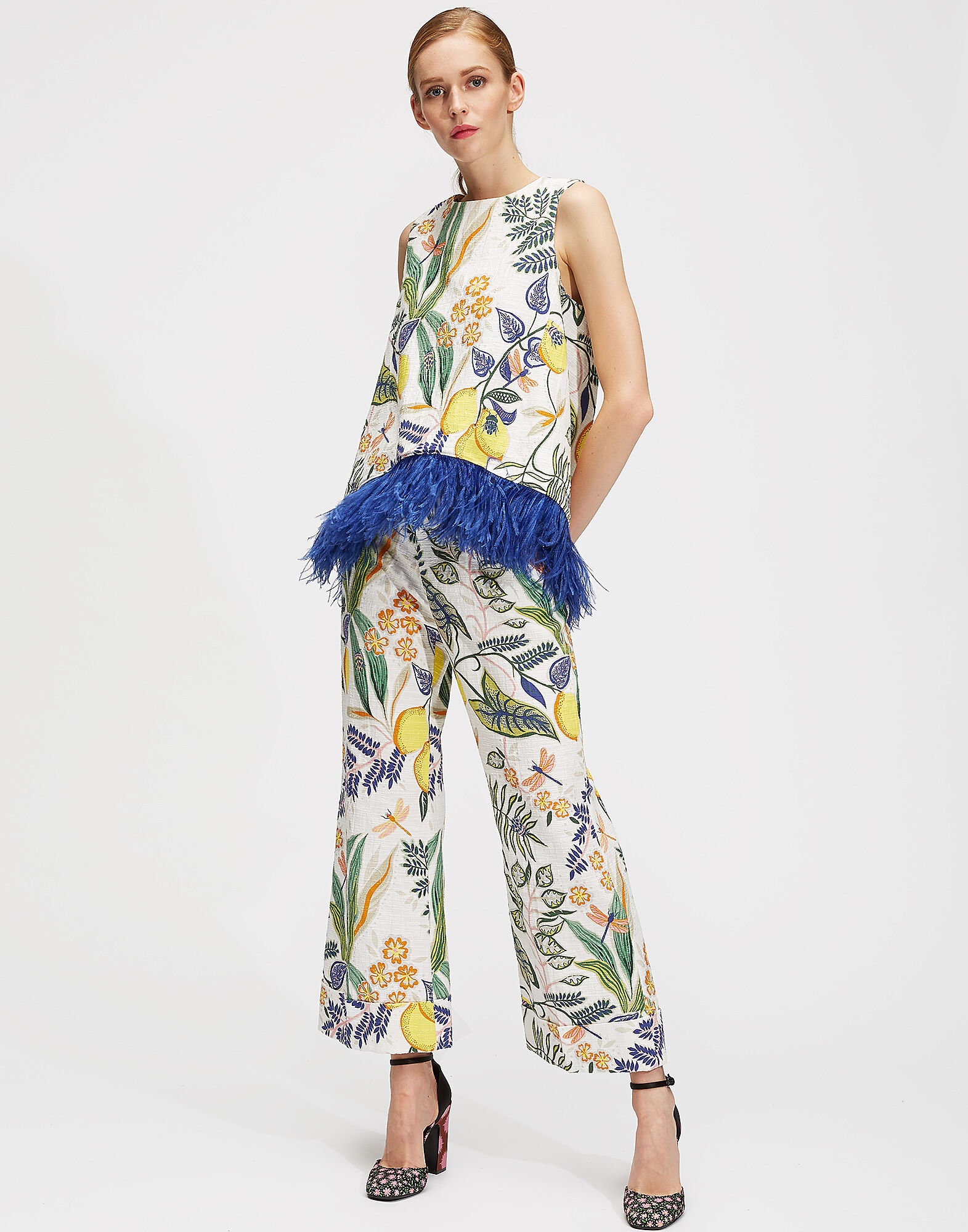 LaDoubleJ Hendrix Pants Botanical TRO0014COT005BOT0001
