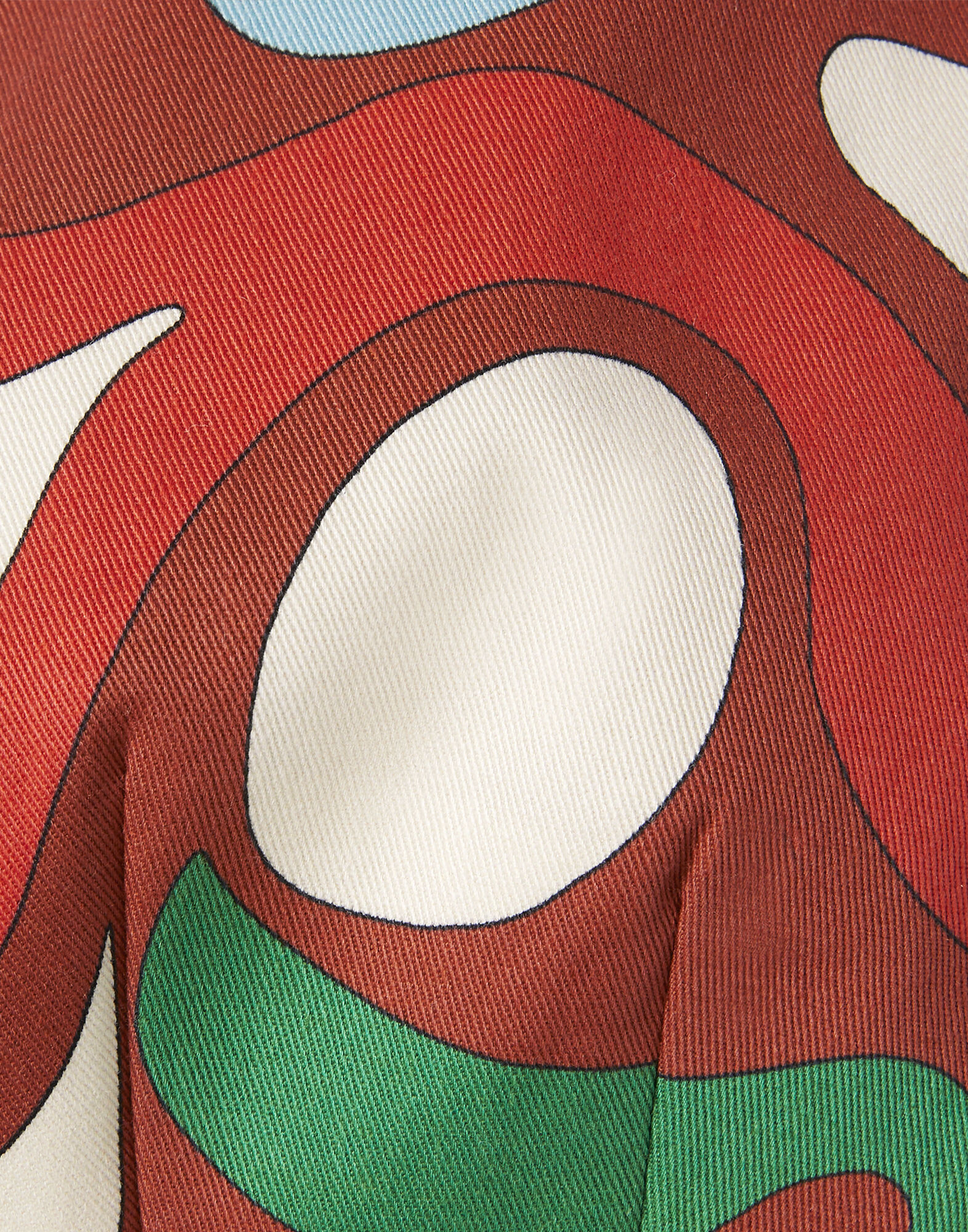 La DoubleJ Baia Crop Top Phoenix Plac&eacute;e Light Blue TOP0094COT037PHO01BU01