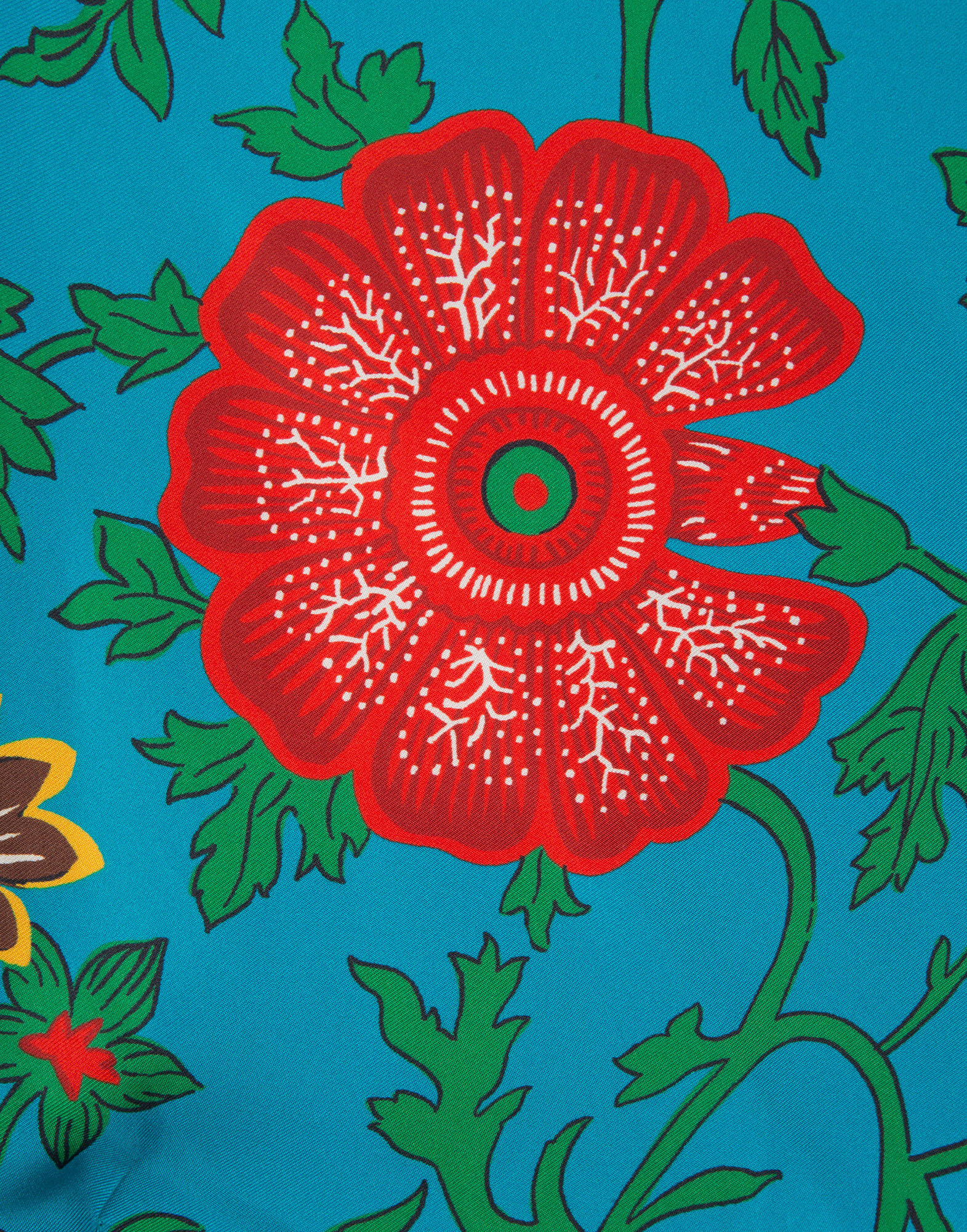 LaDoubleJ Talitha Kaftan Dragon Flower Turchese DRE0048SIL001DRA0005