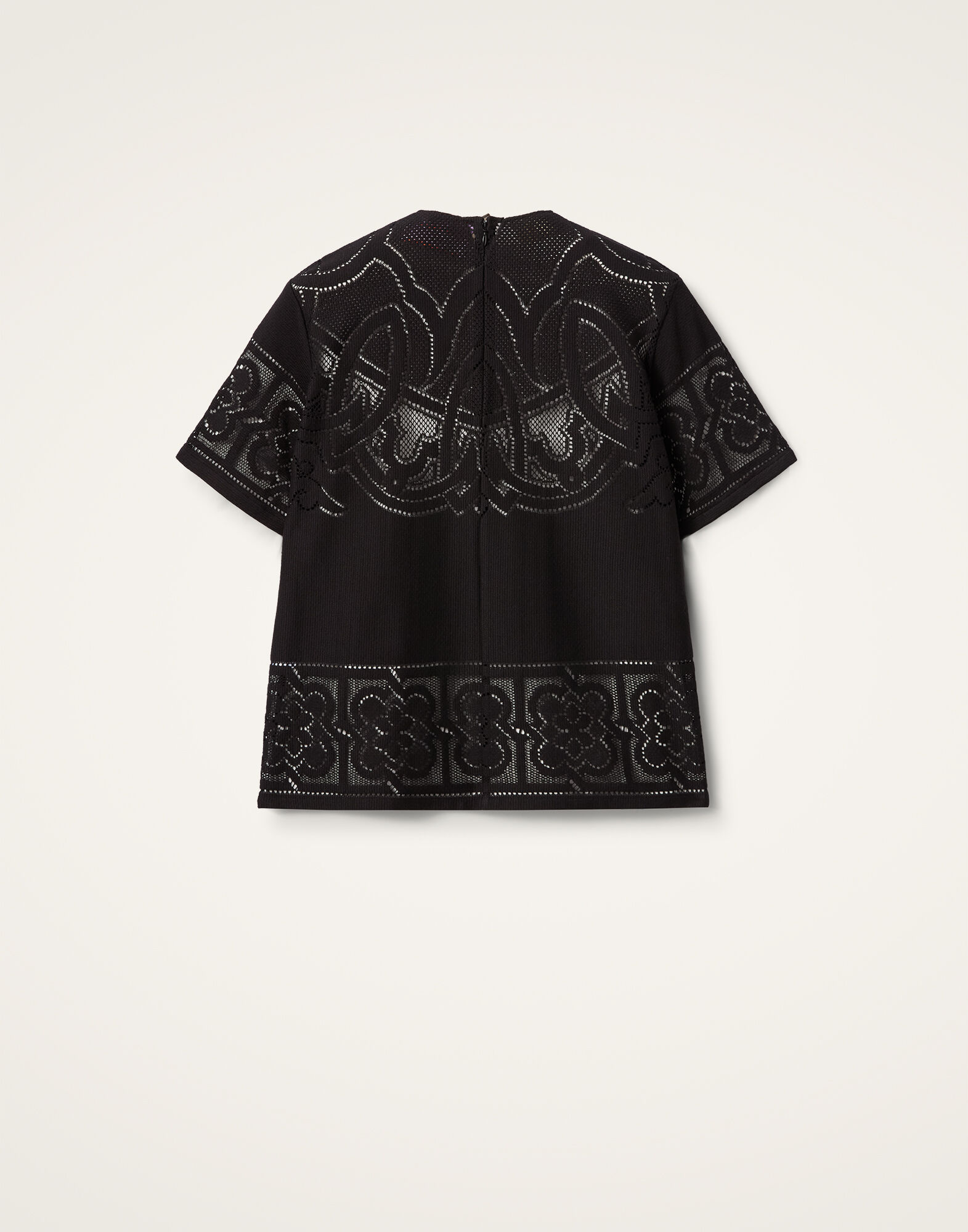 La DoubleJ Lacey House T-Shirt Solid Black TSH0035EMB064SOLIDBL01