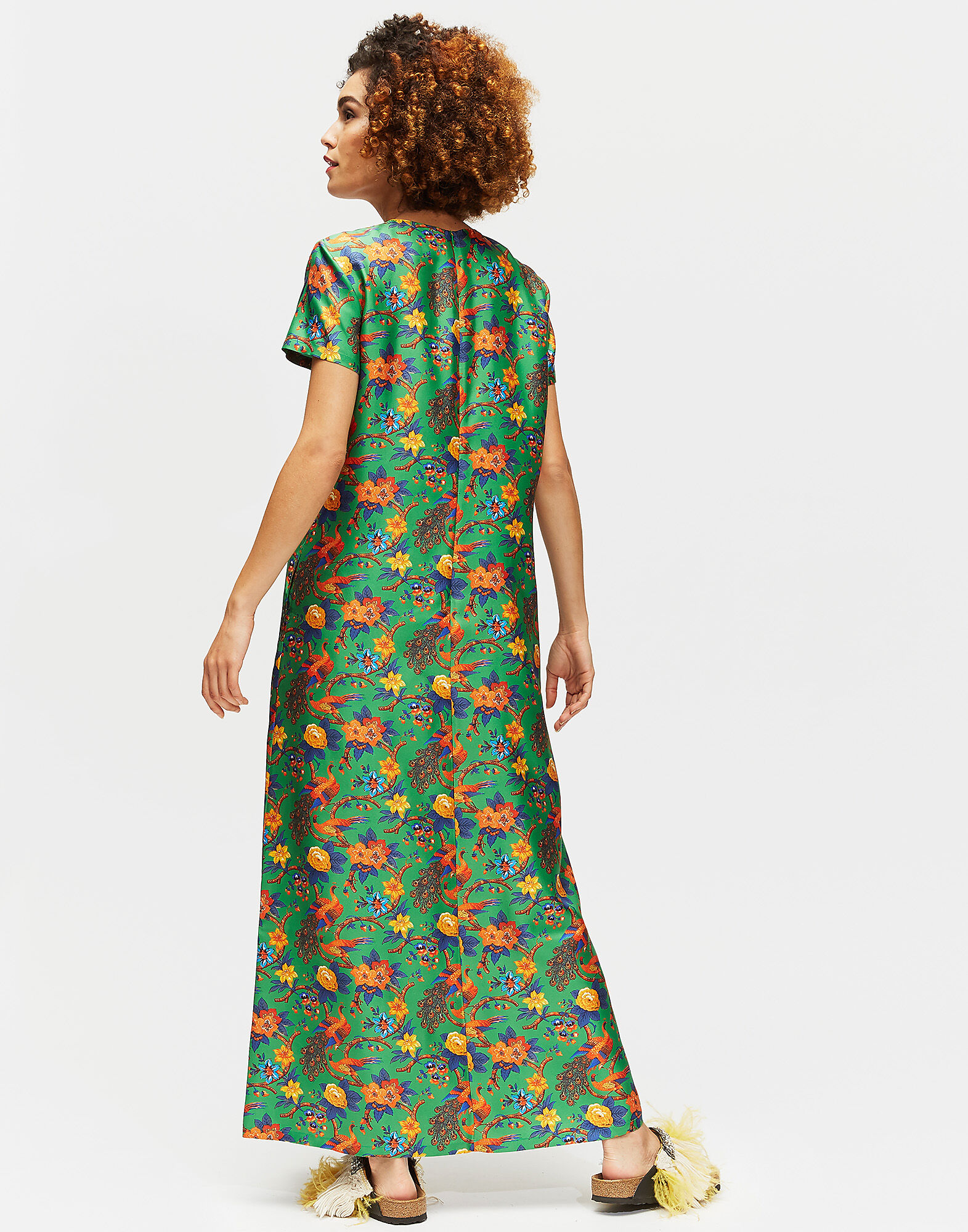 LaDoubleJ Swing Dress Pavone Verde DRE0001SIL001PAV0003