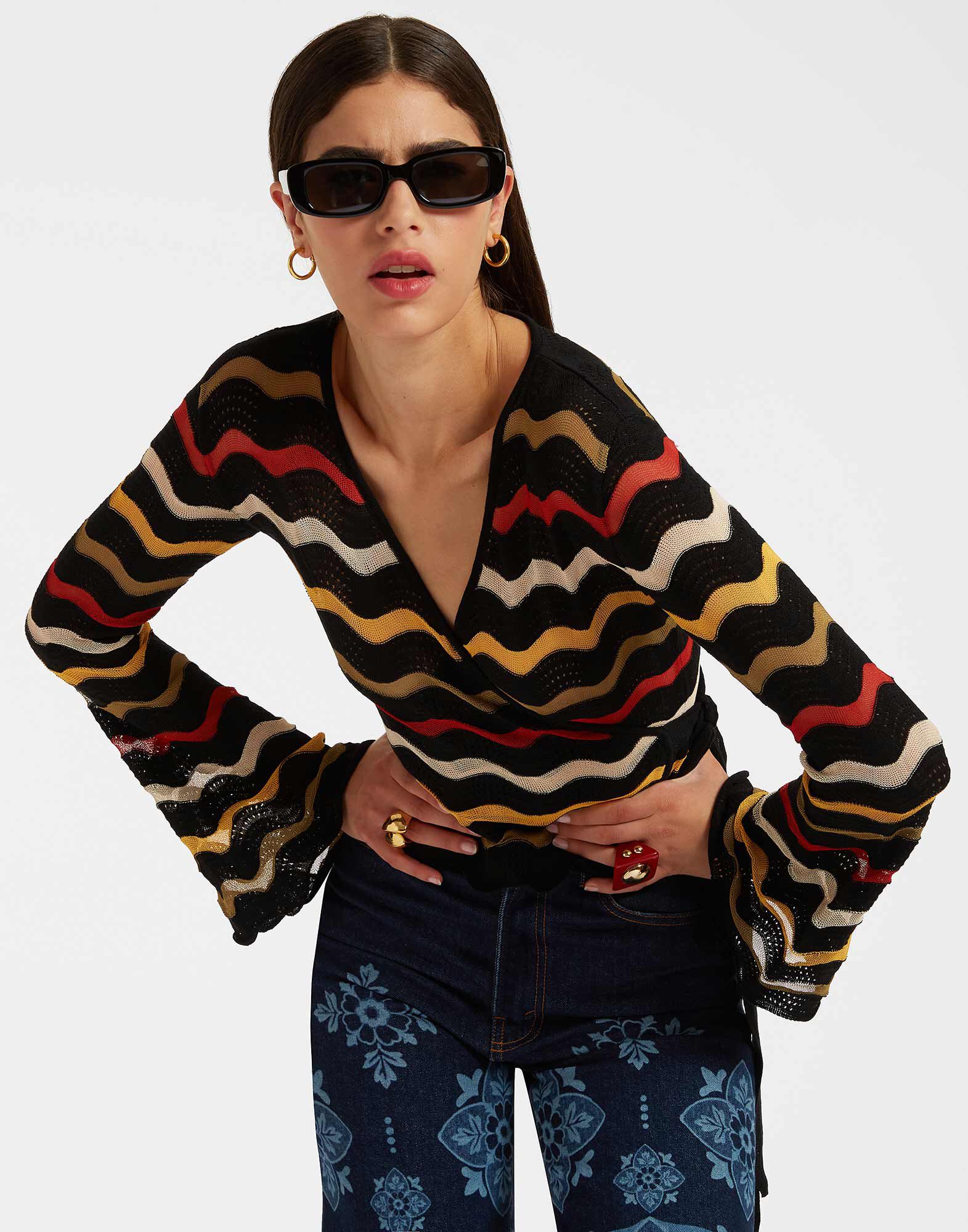 La DoubleJ Zephyr Top Black PUL0200KNI112VA247BL01