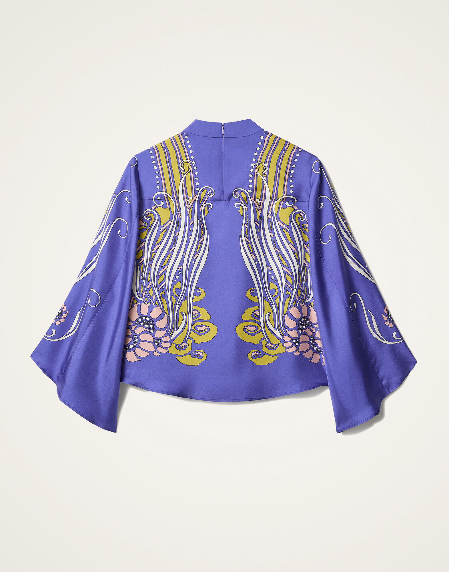 La DoubleJ Make An Exit Top Atlantis Plac&eacute;e Purple TOP0117SIL017ATL03PU01