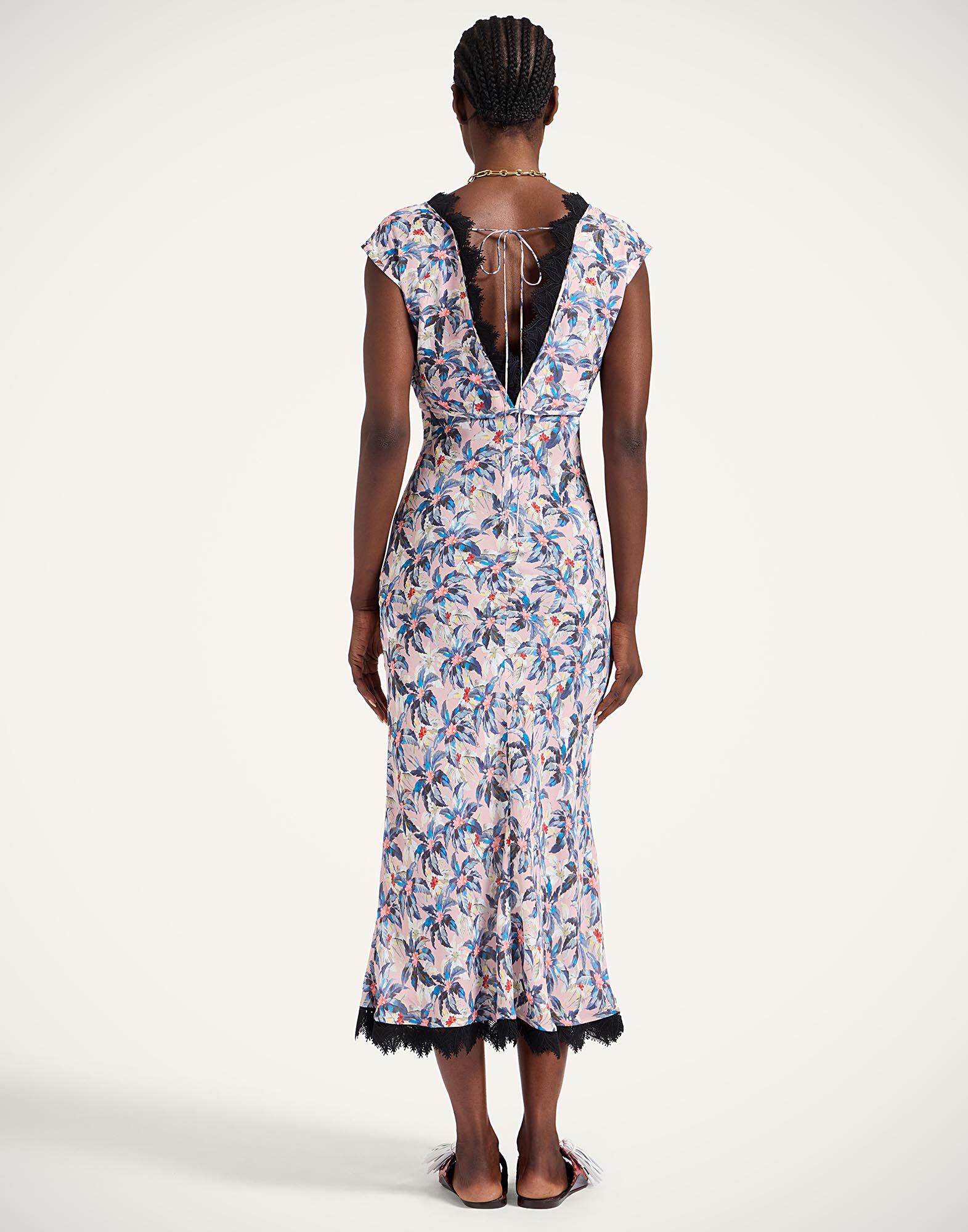 La DoubleJ Luna Dress Mini Tropicana Mauve DRE0898VIS019TRC02PU06