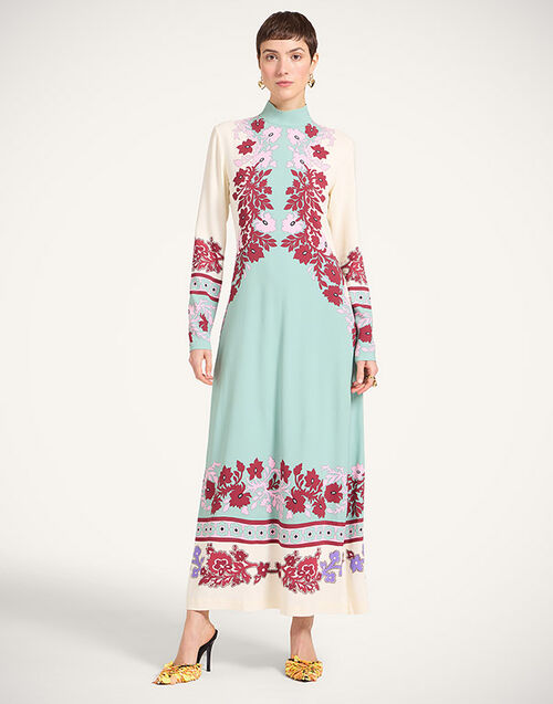 La DoubleJ Halle Dress Regalia Plac&eacute;e Menta DRE0444VIS011REG02GR11