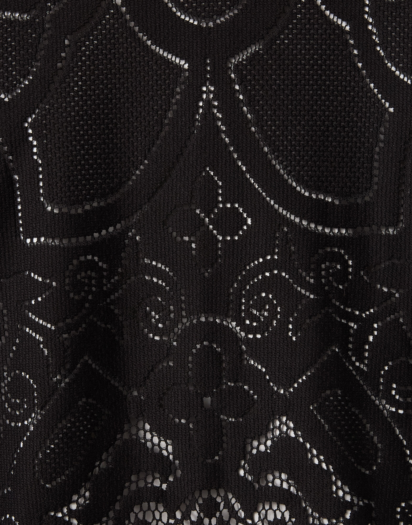 La DoubleJ Lacey Make An Exit Top Solid Black TOP0108EMB064SOLIDBL01