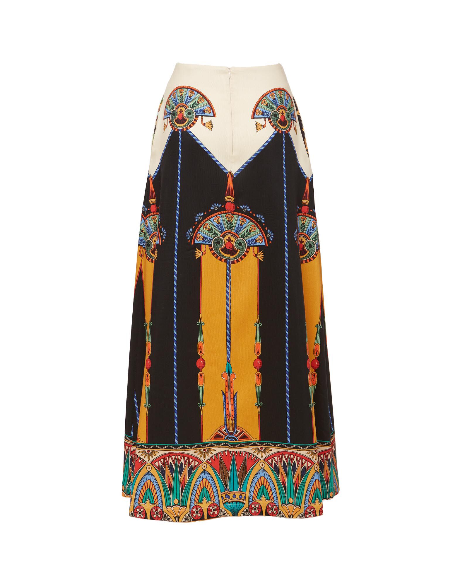 La DoubleJ A-Long Skirt Aswan Plac&eacute;e Ivory SKI0018CAD001ASW01WH04