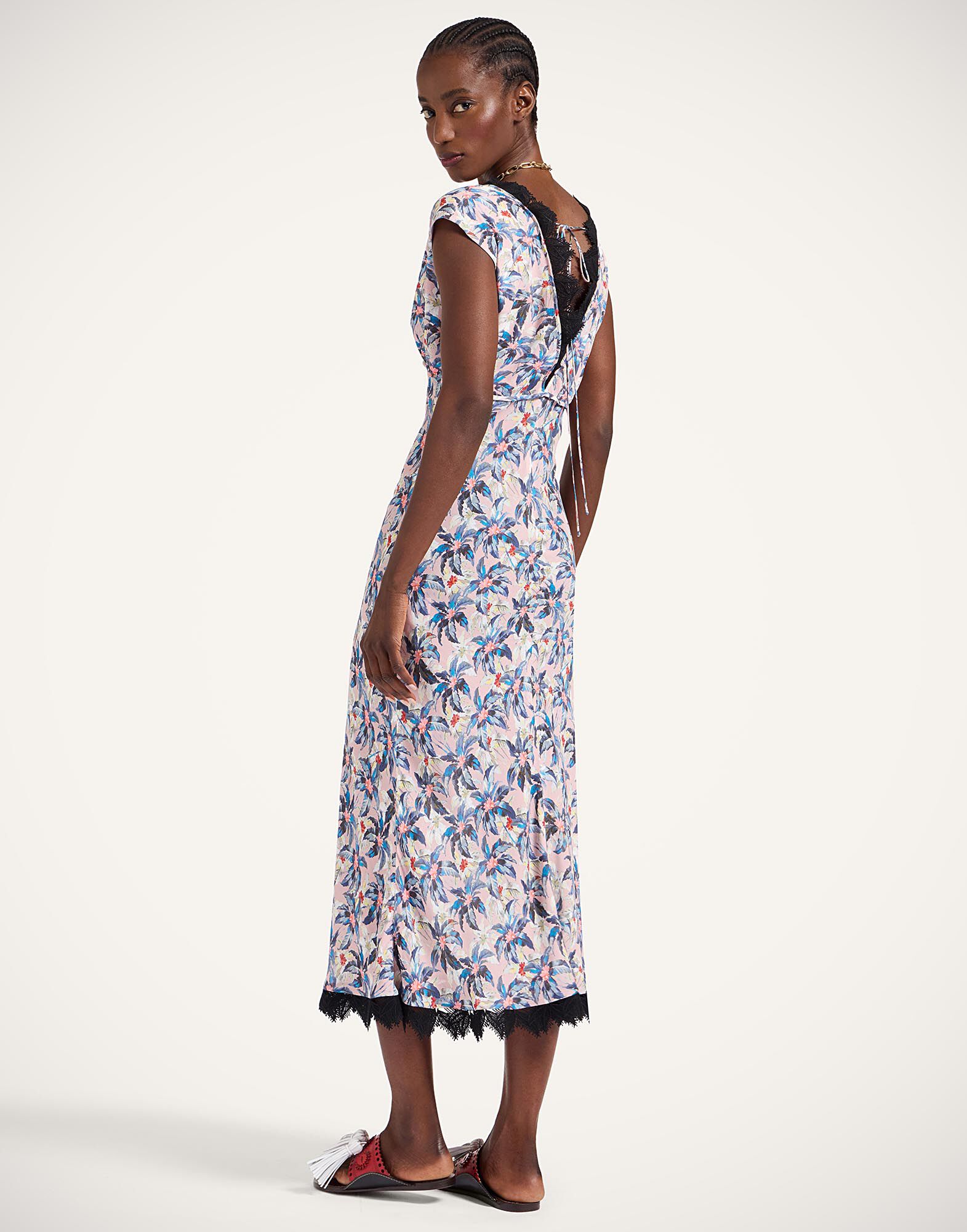 La DoubleJ Luna Dress Mini Tropicana Mauve DRE0898VIS019TRC02PU06