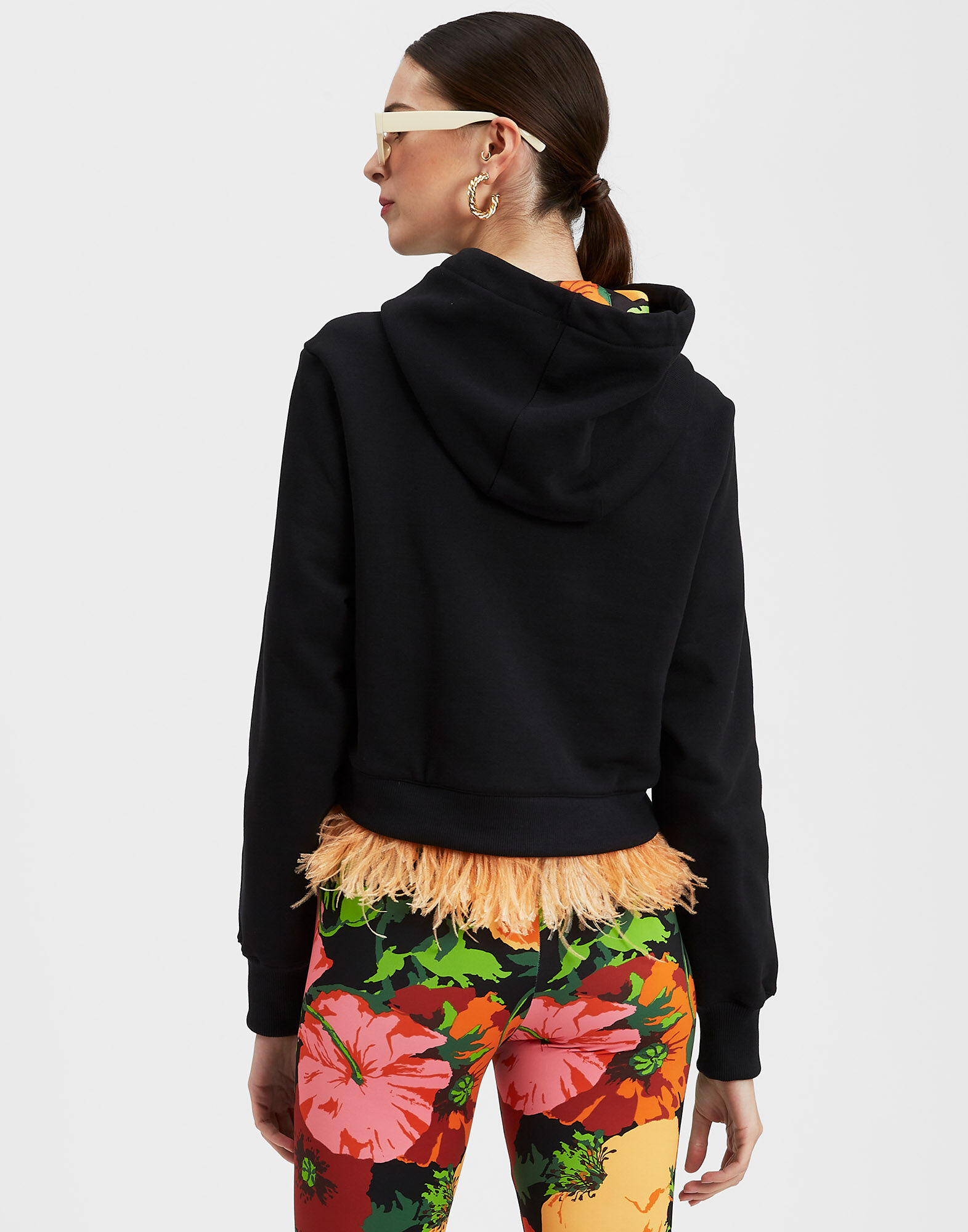 La DoubleJ La Scala Hoodie Black SWE0018JER038SOLIDBL01