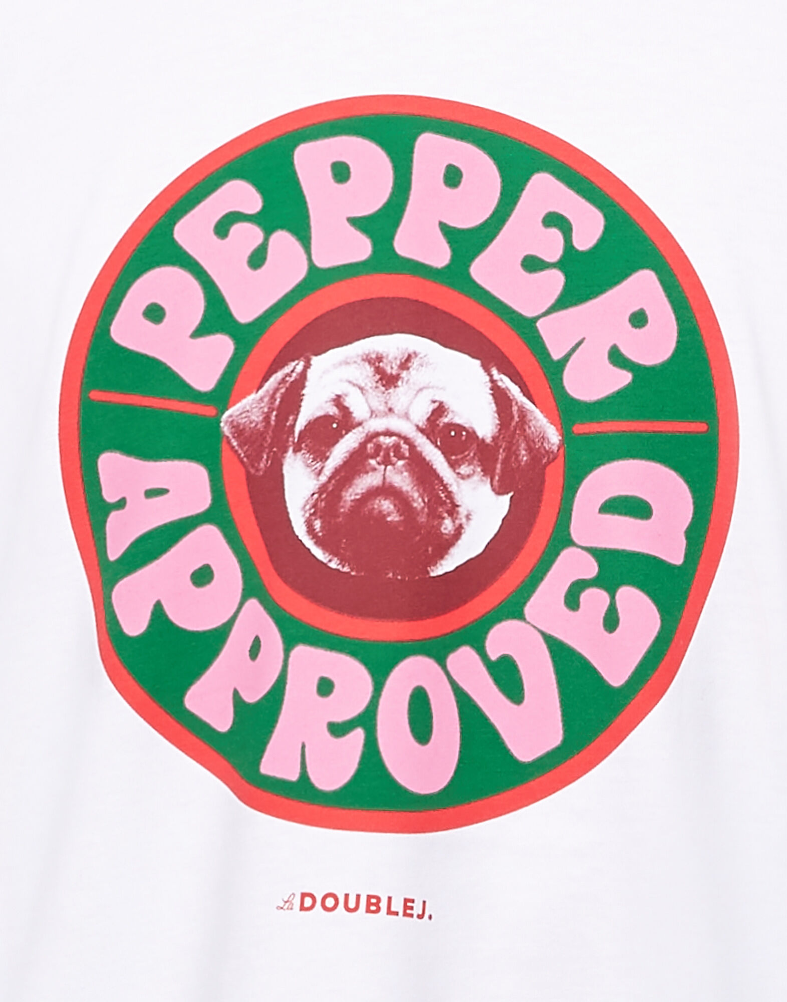 LaDoubleJ Men's Slogan T-shirt Pepper Approved SHI0053JER010SLO0008