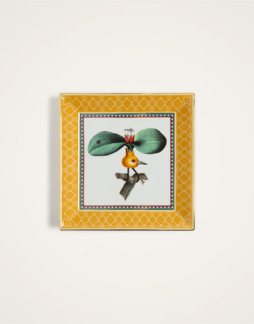 La DoubleJ Trinket Tray Leafflyer Saffron TRI0007CER001LEF01YE09