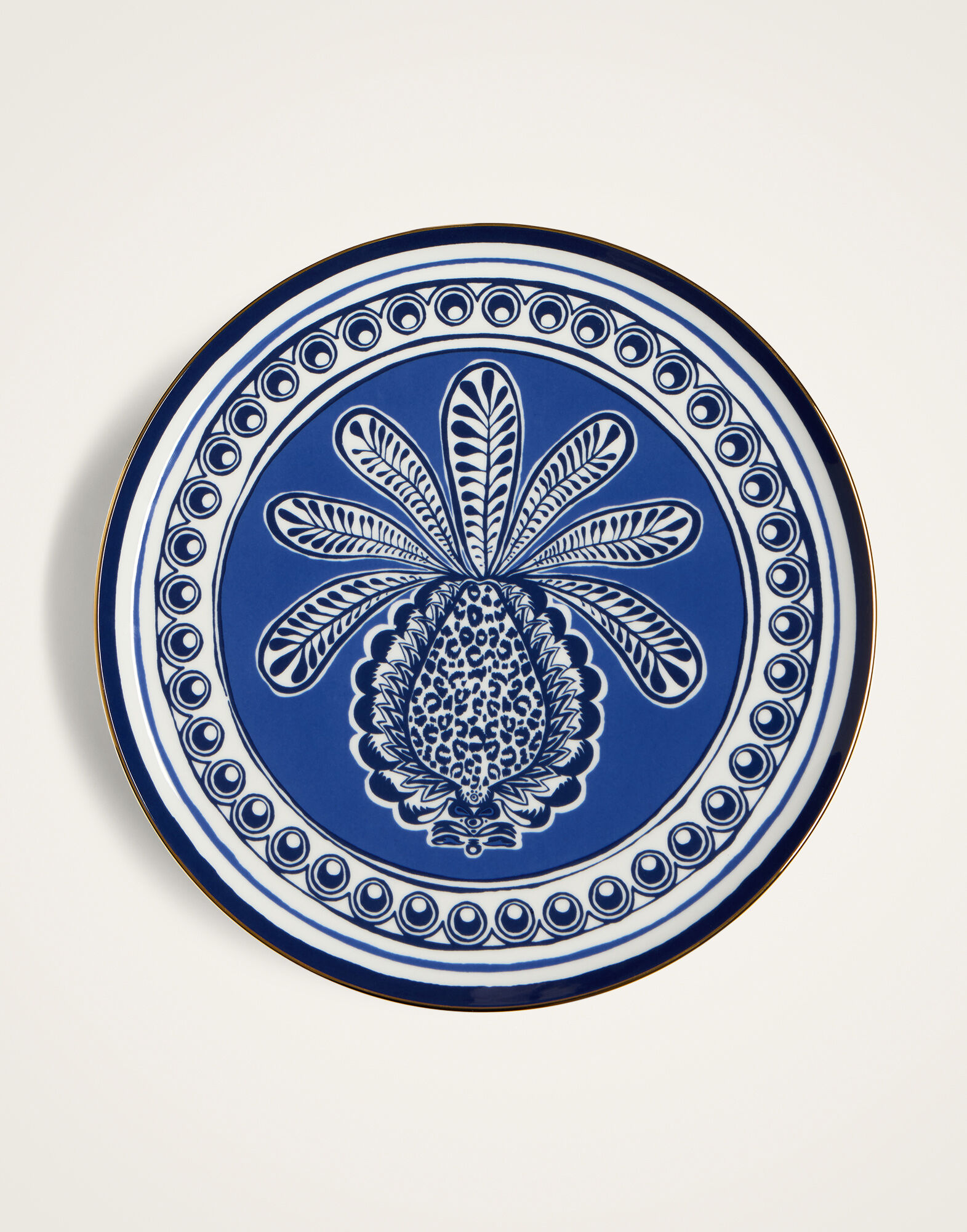 La DoubleJ Cake Stand Big Pineapple Blue CAK0001CER001PNP10BU03