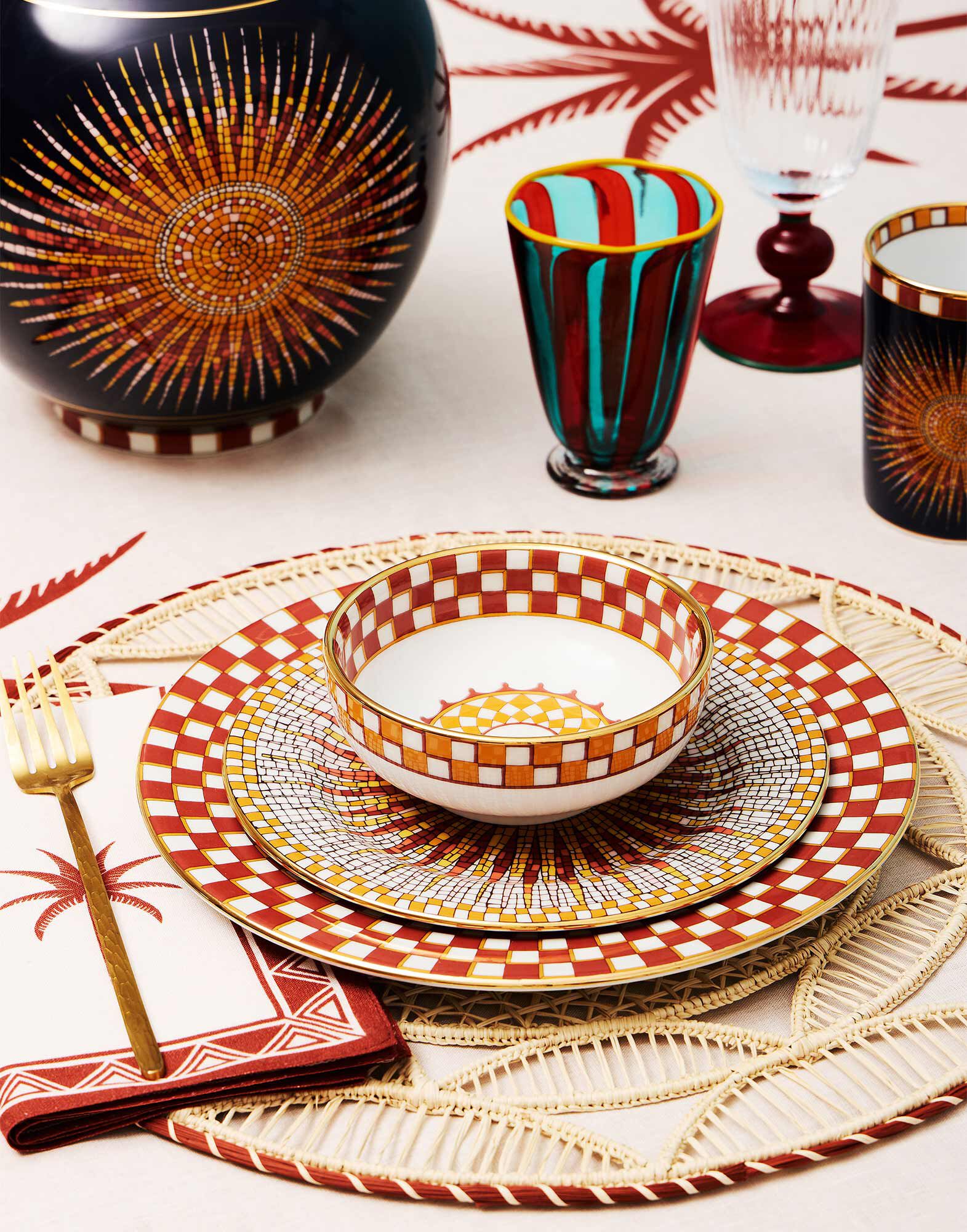 La DoubleJ Snack Bowl Set Of 2 Apollo Brick BWT0004CER001APL01RE06