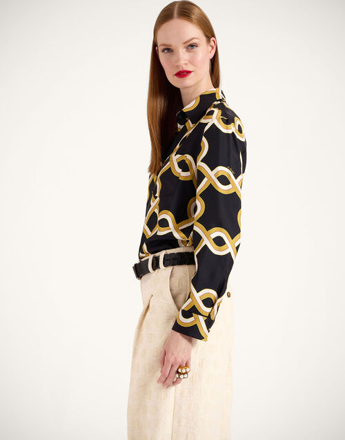 La DoubleJ Boy Shirt Tackle Black SHI0001SIL001TAC01BL01