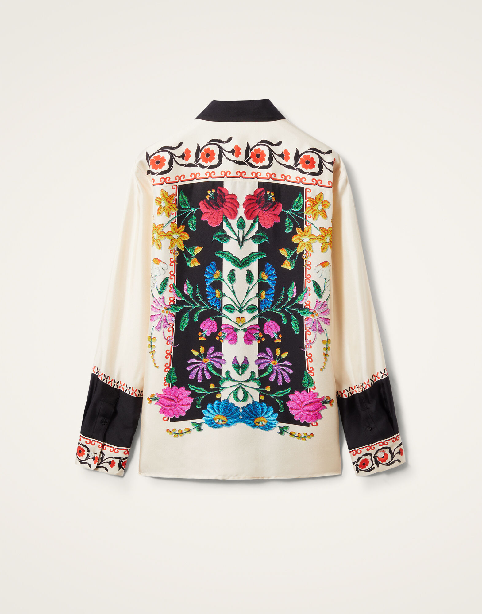 La DoubleJ Boy Shirt Plaza Plac&eacute;e Ivory SHI0040SIL006PLA04WH04